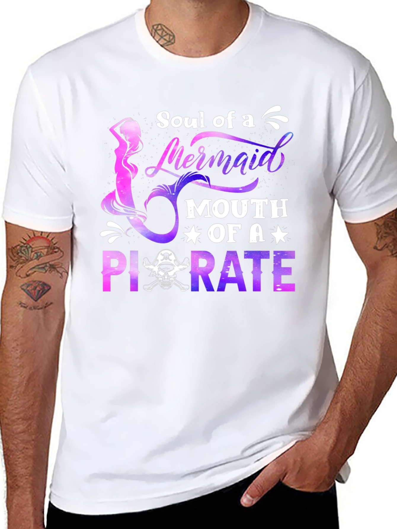 Soul of a Mermaid Mouth of a Pirate T-Shirt