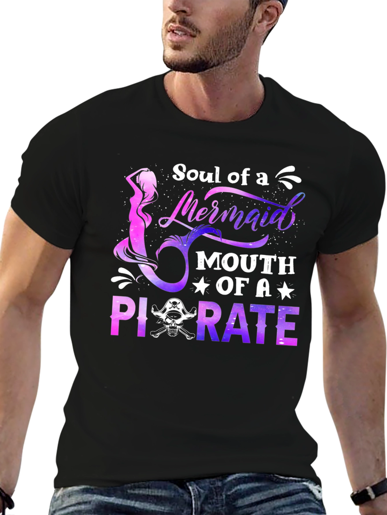 Soul of a Mermaid Mouth of a Pirate T-Shirt