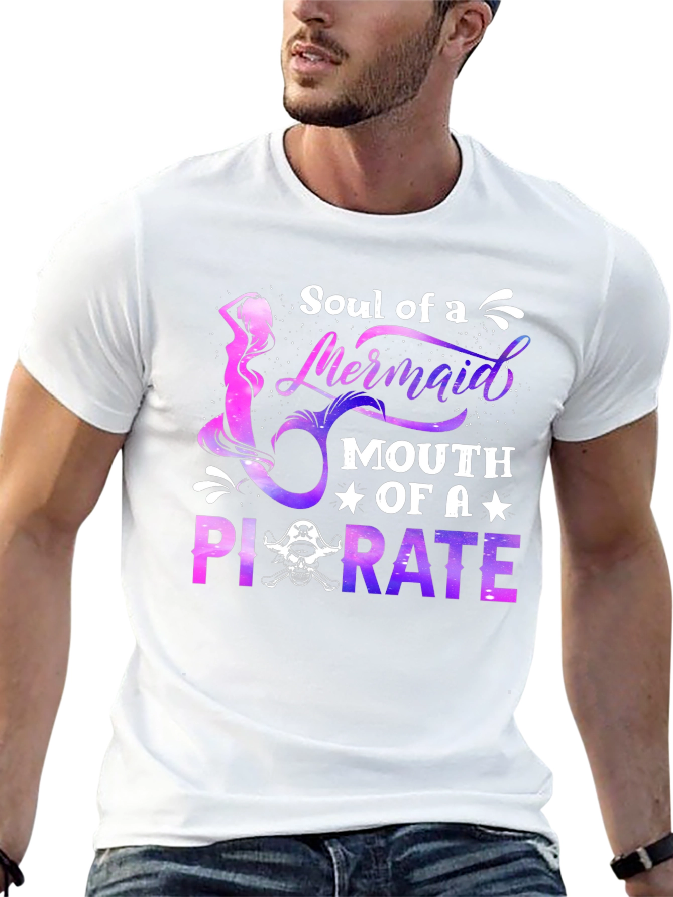Soul of a Mermaid Mouth of a Pirate T-Shirt