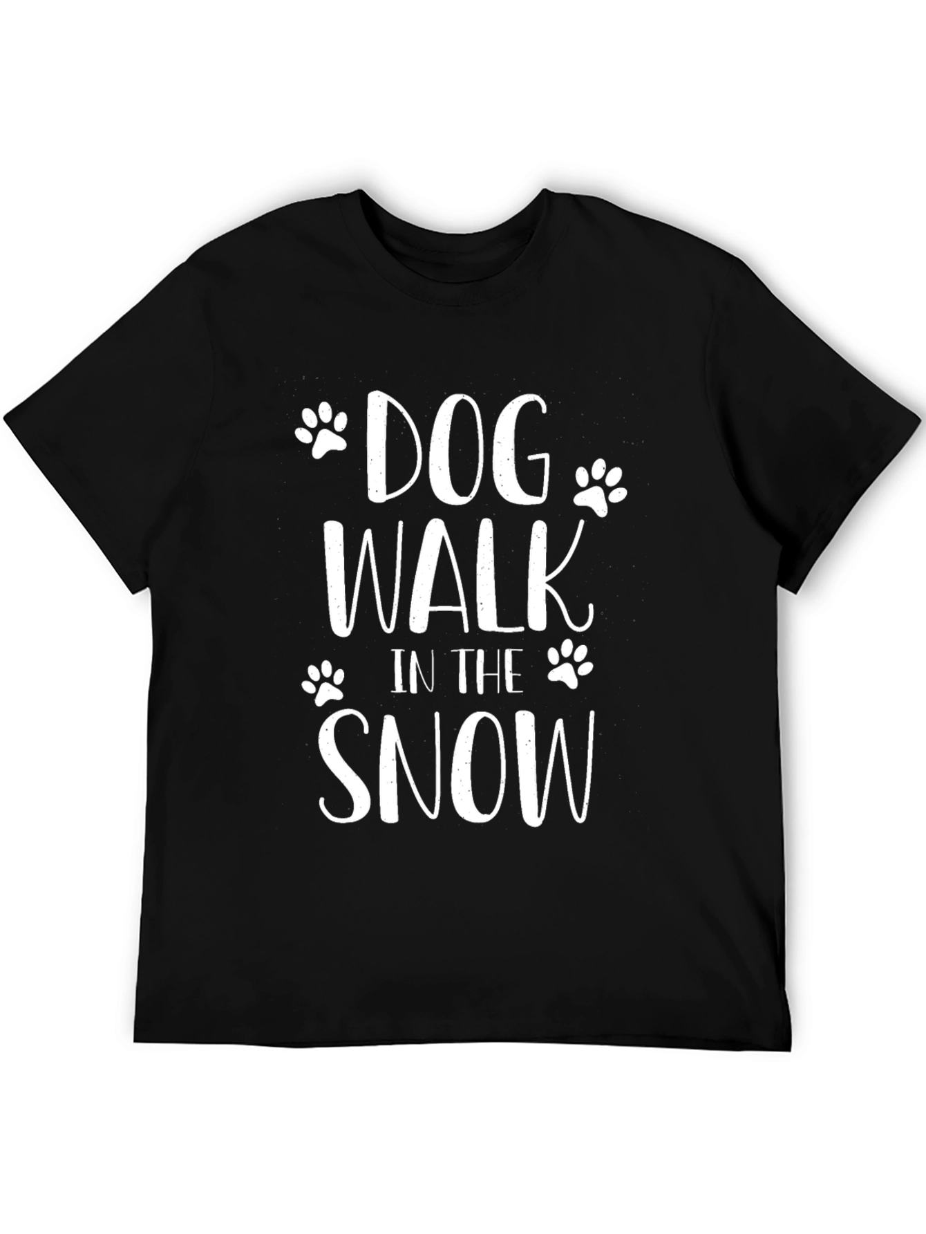 Dog Walk in the Snow Graphic Tee