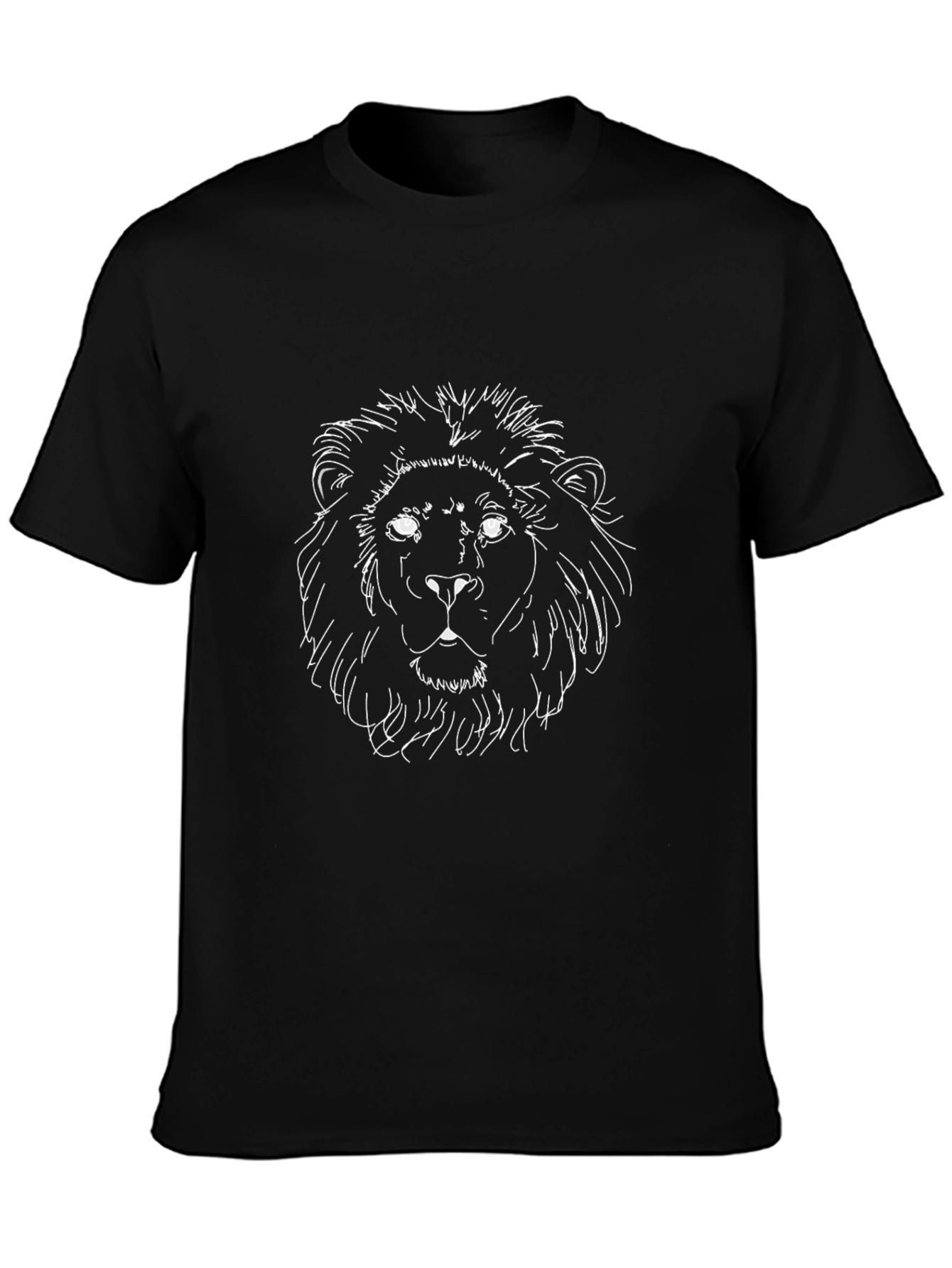 Lion Graphic Black T-Shirt - Bold Style