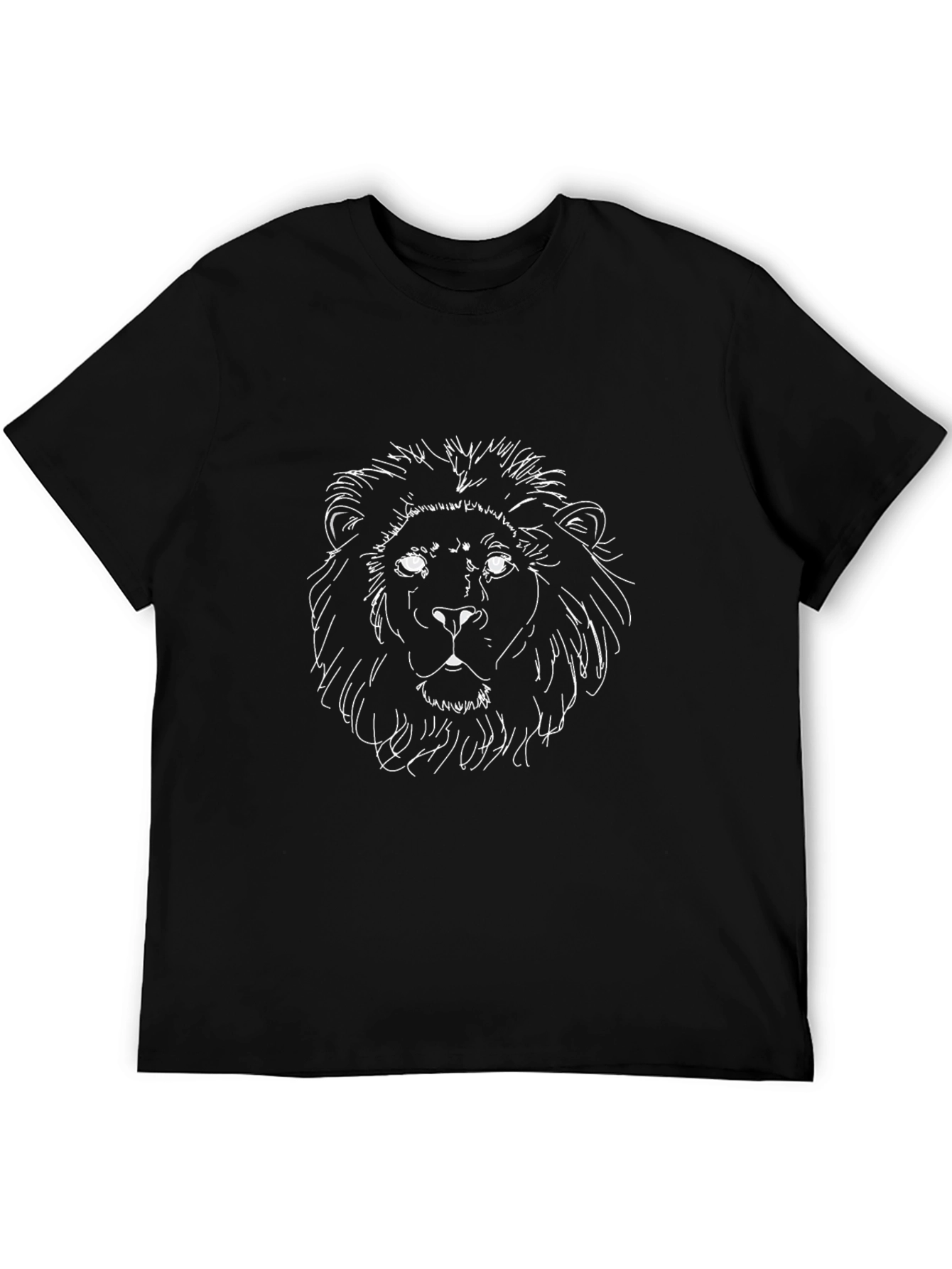 Lion Graphic Black T-Shirt - Bold Style