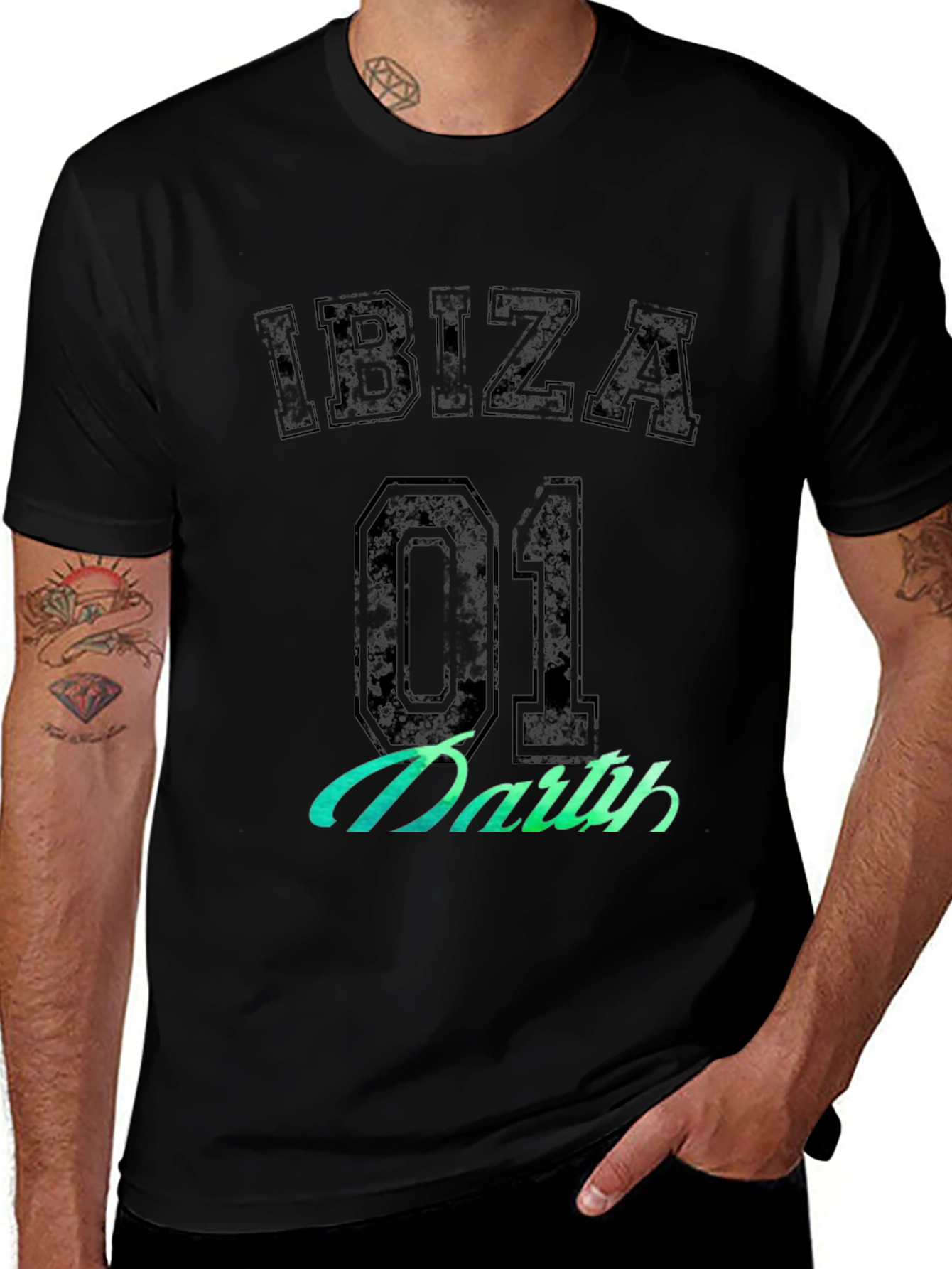Ibiza Darth T-Shirt - Black Graphic Tee