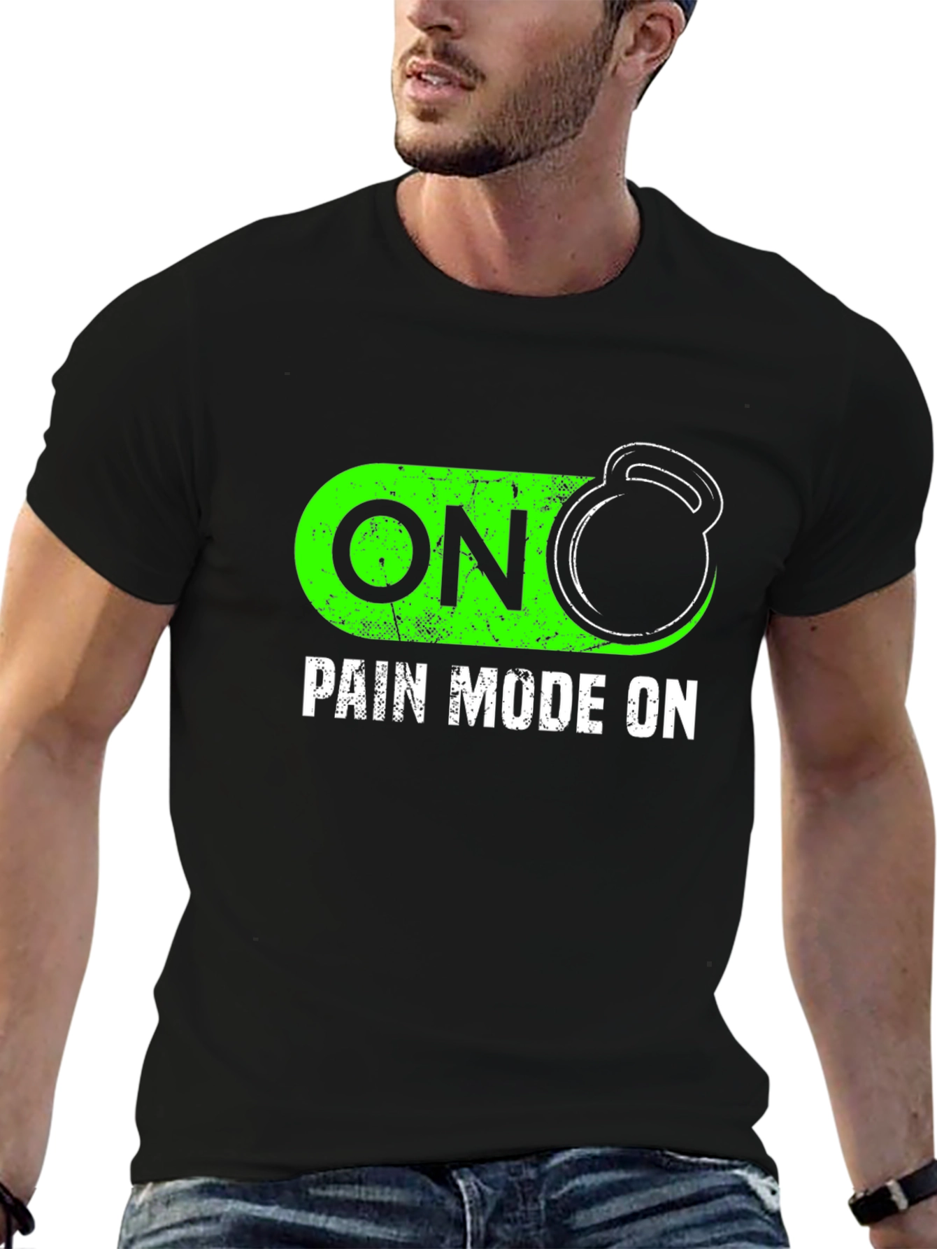 Pain Mode On Kettlebell Gym T-Shirt