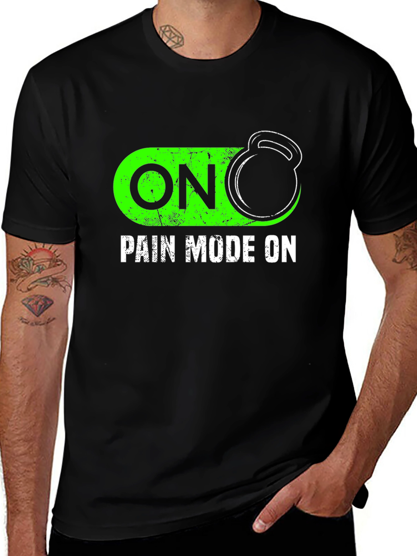 Pain Mode On Kettlebell Gym T-Shirt