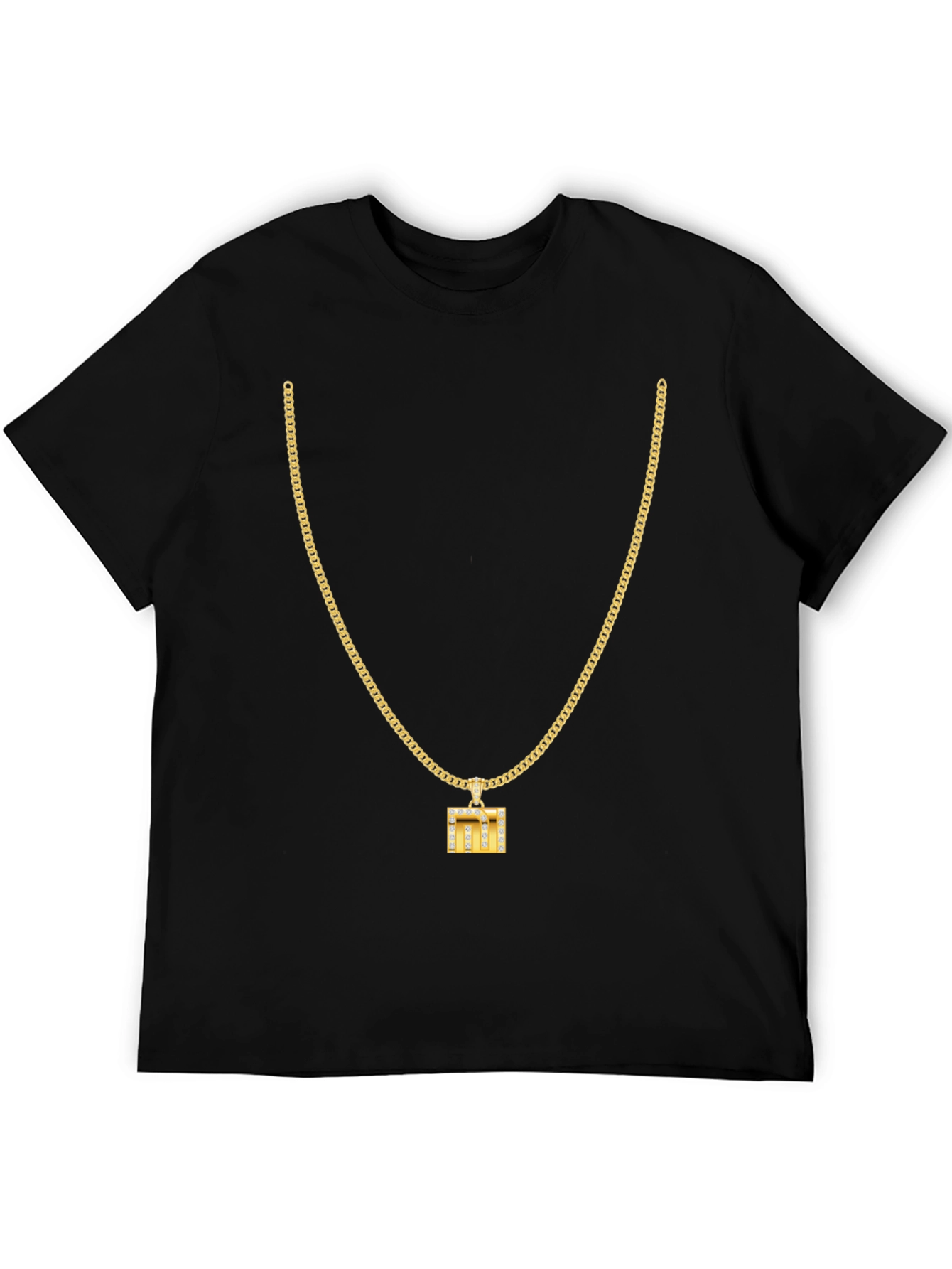 Gold Chain & Pendant T-Shirt