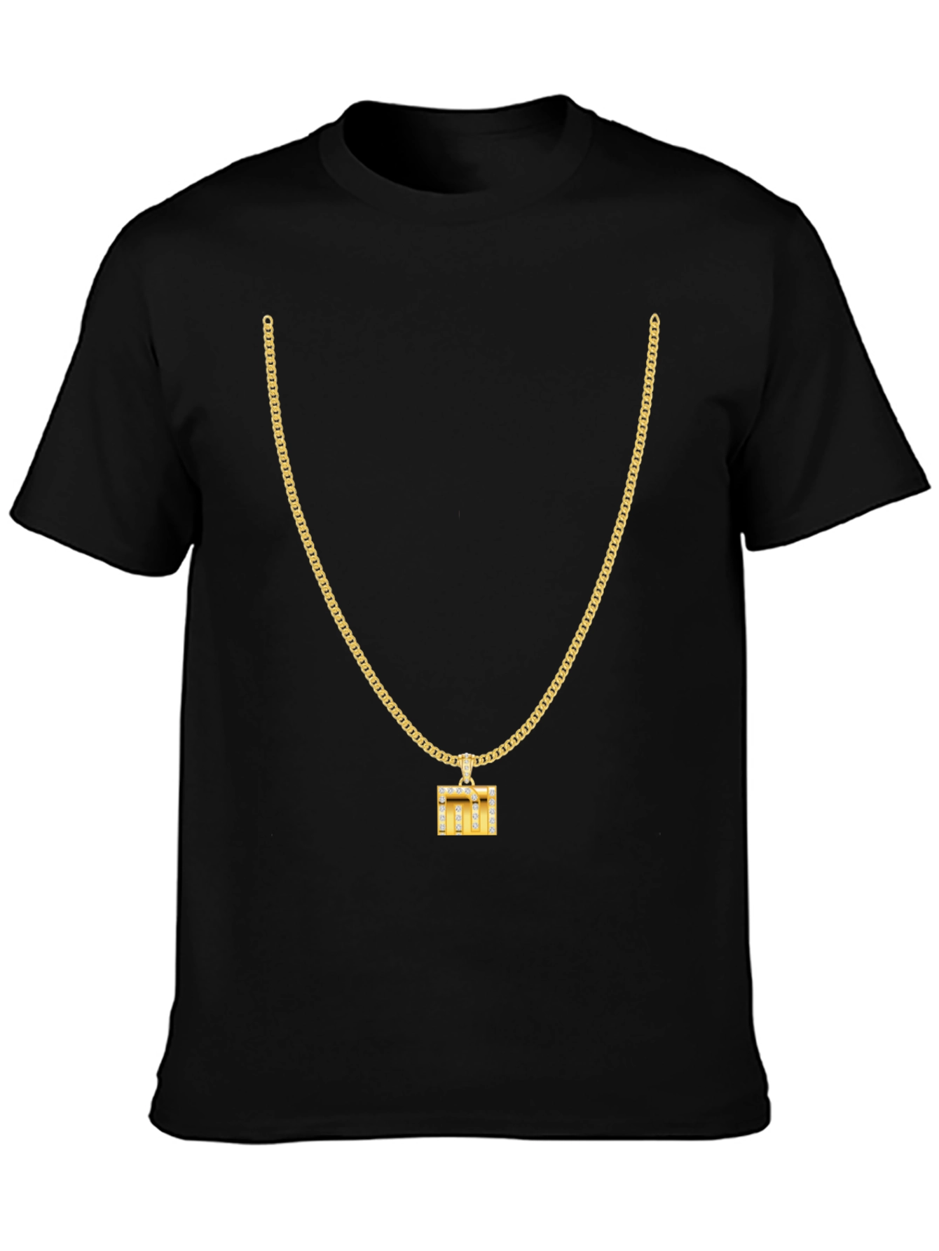 Gold Chain & Pendant T-Shirt
