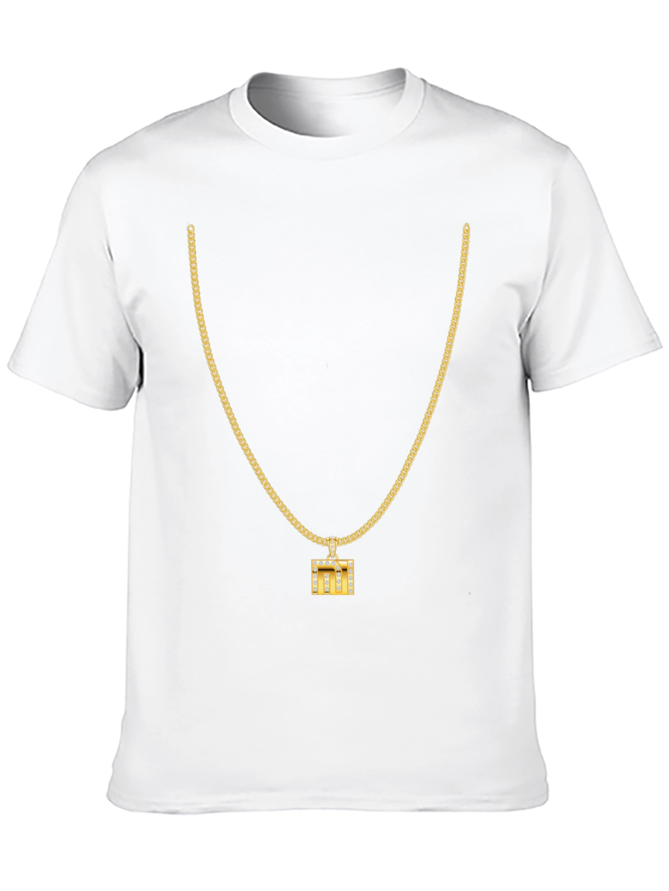 Gold Chain & Pendant T-Shirt
