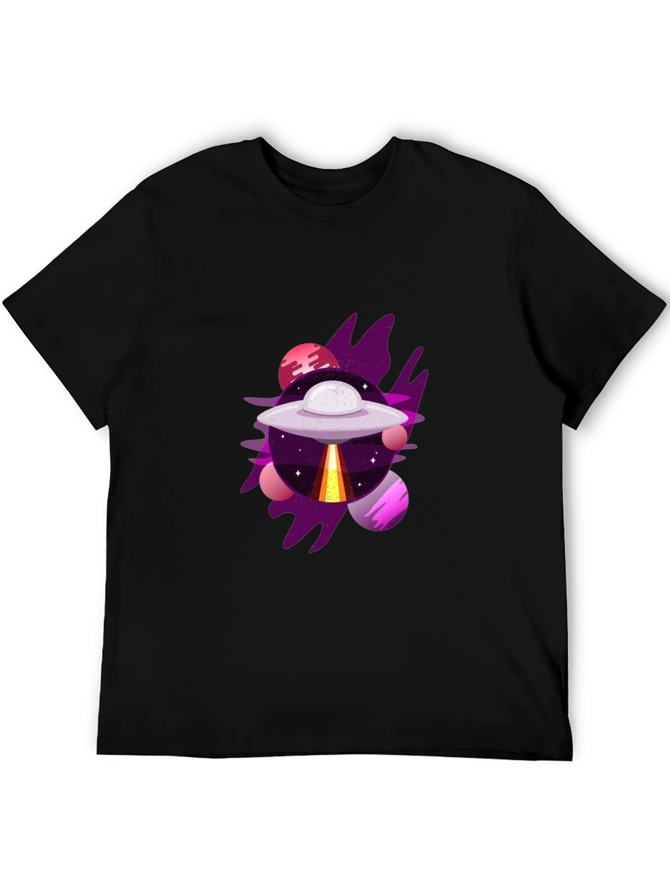 UFO Graphic Tee - Mens Black T-Shirt