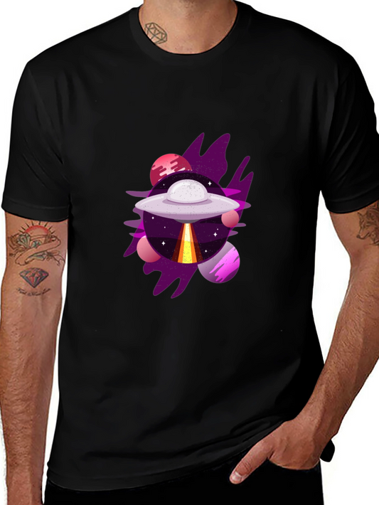 UFO Graphic Tee - Mens Black T-Shirt