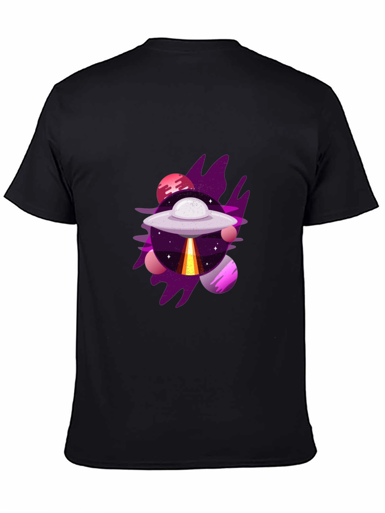 UFO Graphic Tee - Mens Black T-Shirt