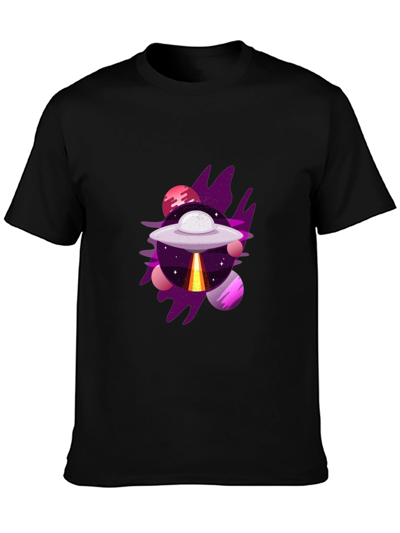 UFO Graphic Tee - Mens Black T-Shirt