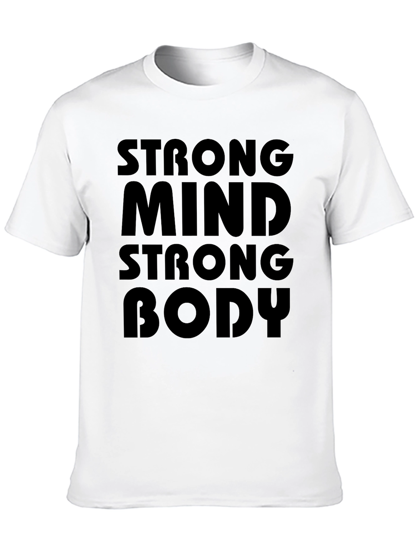 Strong Mind Strong Body Graphic Tee - Black