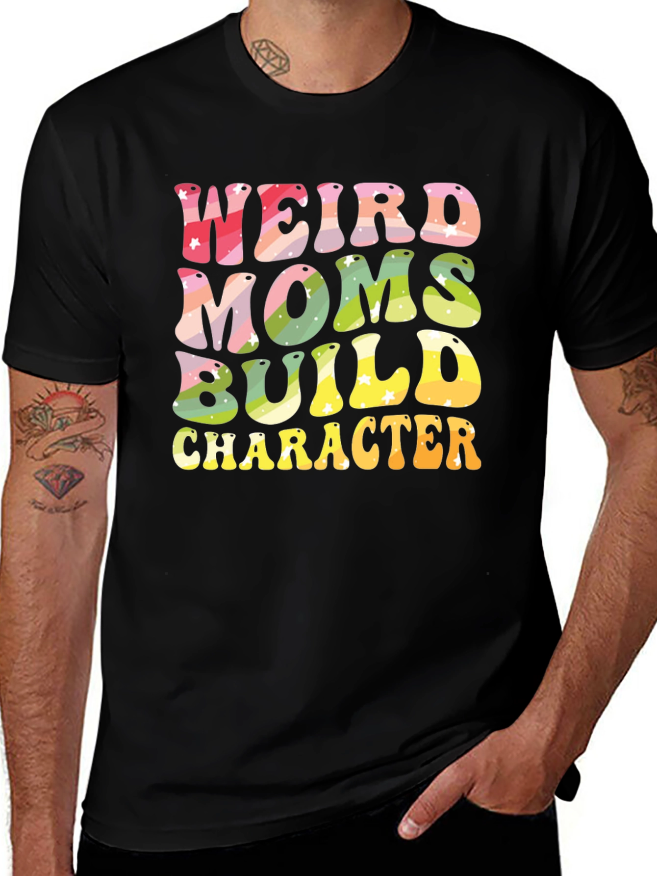 Weird Moms Build Character T-Shirt