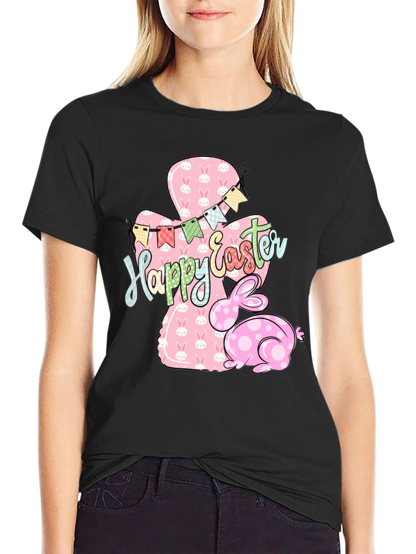 Happy Easter Bunny T-Shirt - Cute Holiday Style
