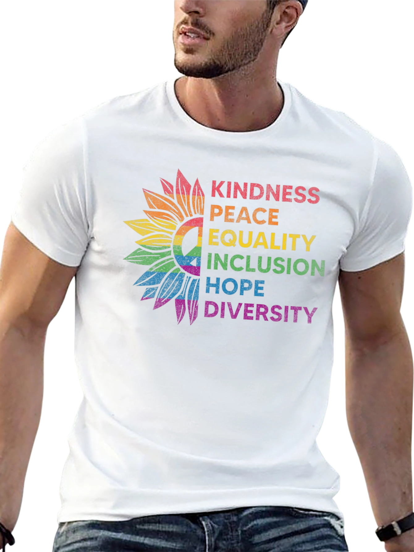 Kindness Peace Equality Graphic Tee