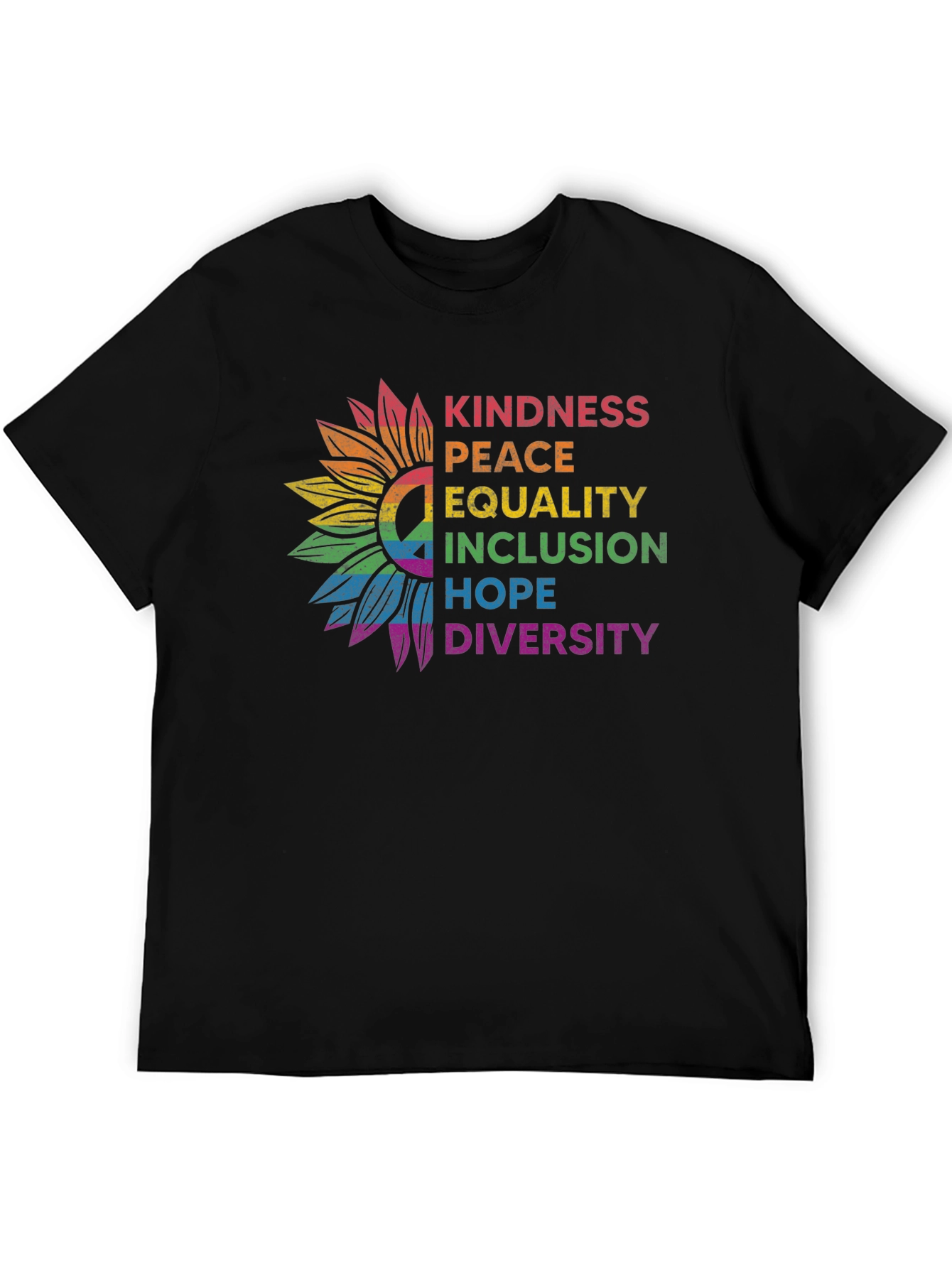 Kindness Peace Equality Graphic Tee
