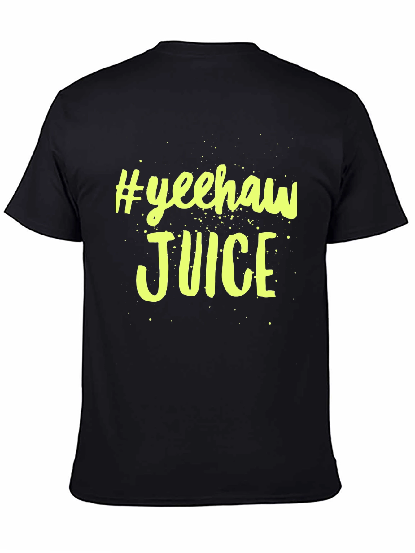 #Yeehaw Juice Graphic Black T-Shirt