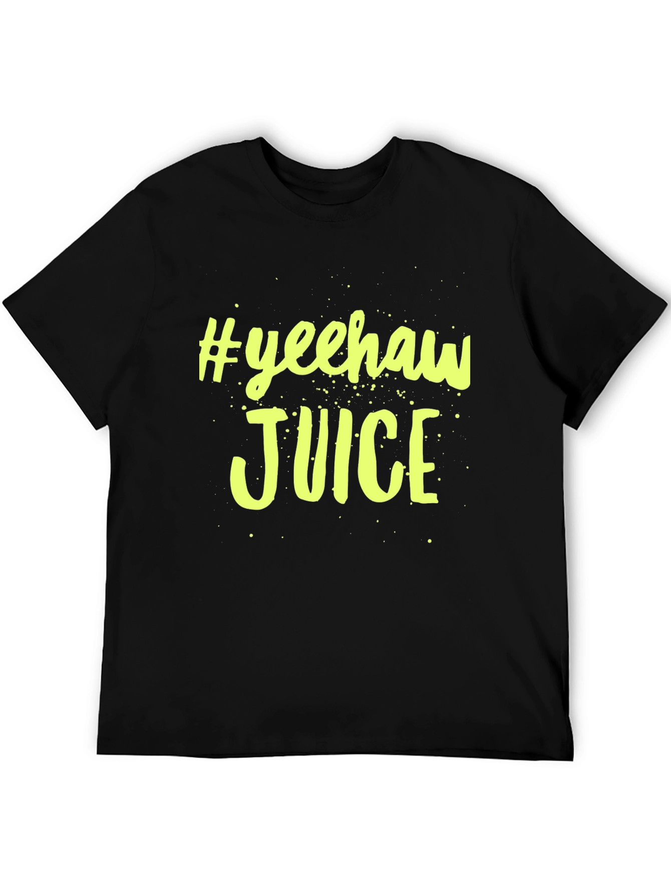 #Yeehaw Juice Graphic Black T-Shirt