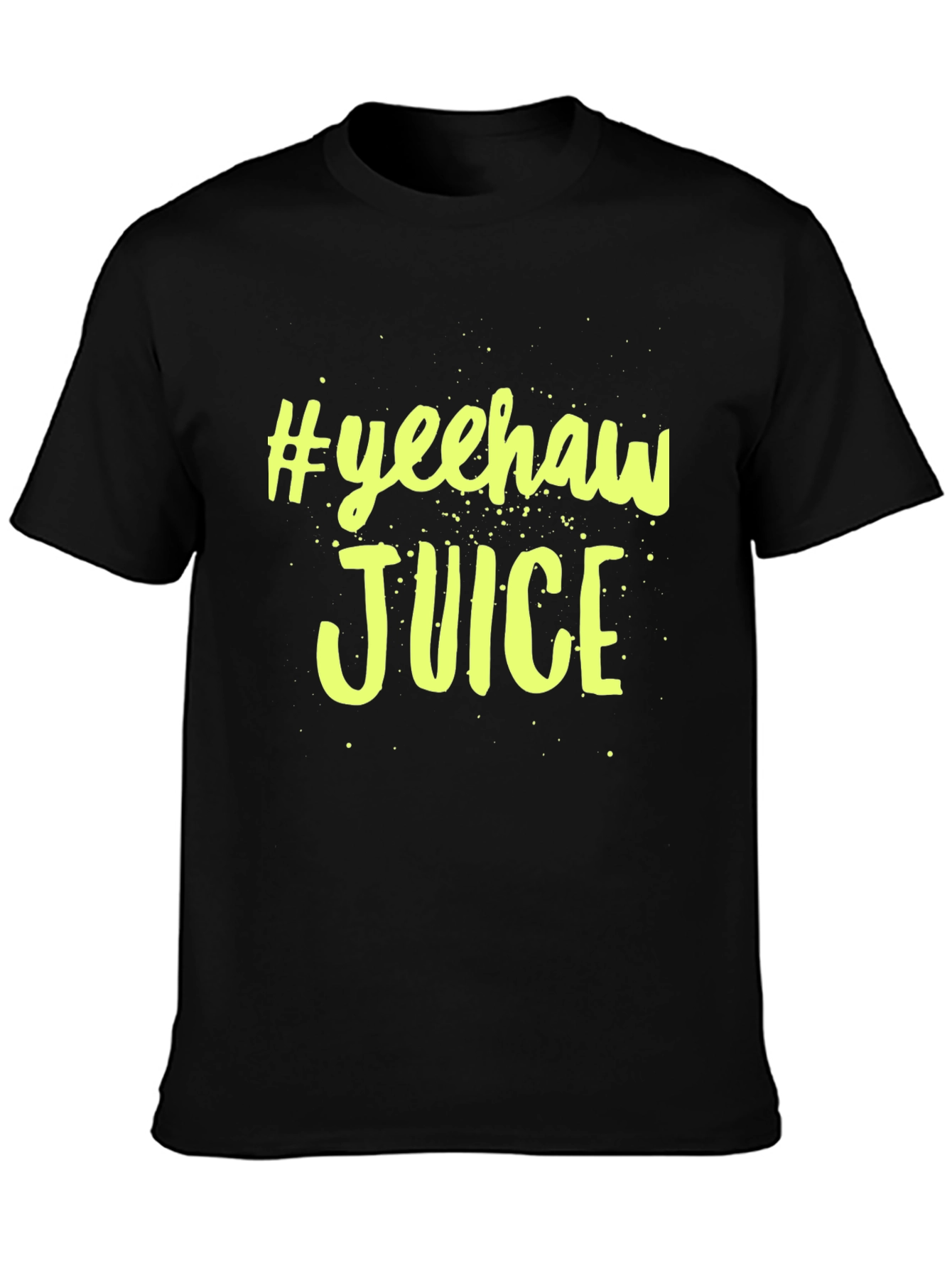 #Yeehaw Juice Graphic Black T-Shirt