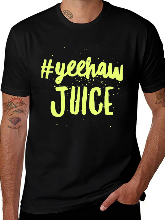 #Yeehaw Juice Graphic Black T-Shirt