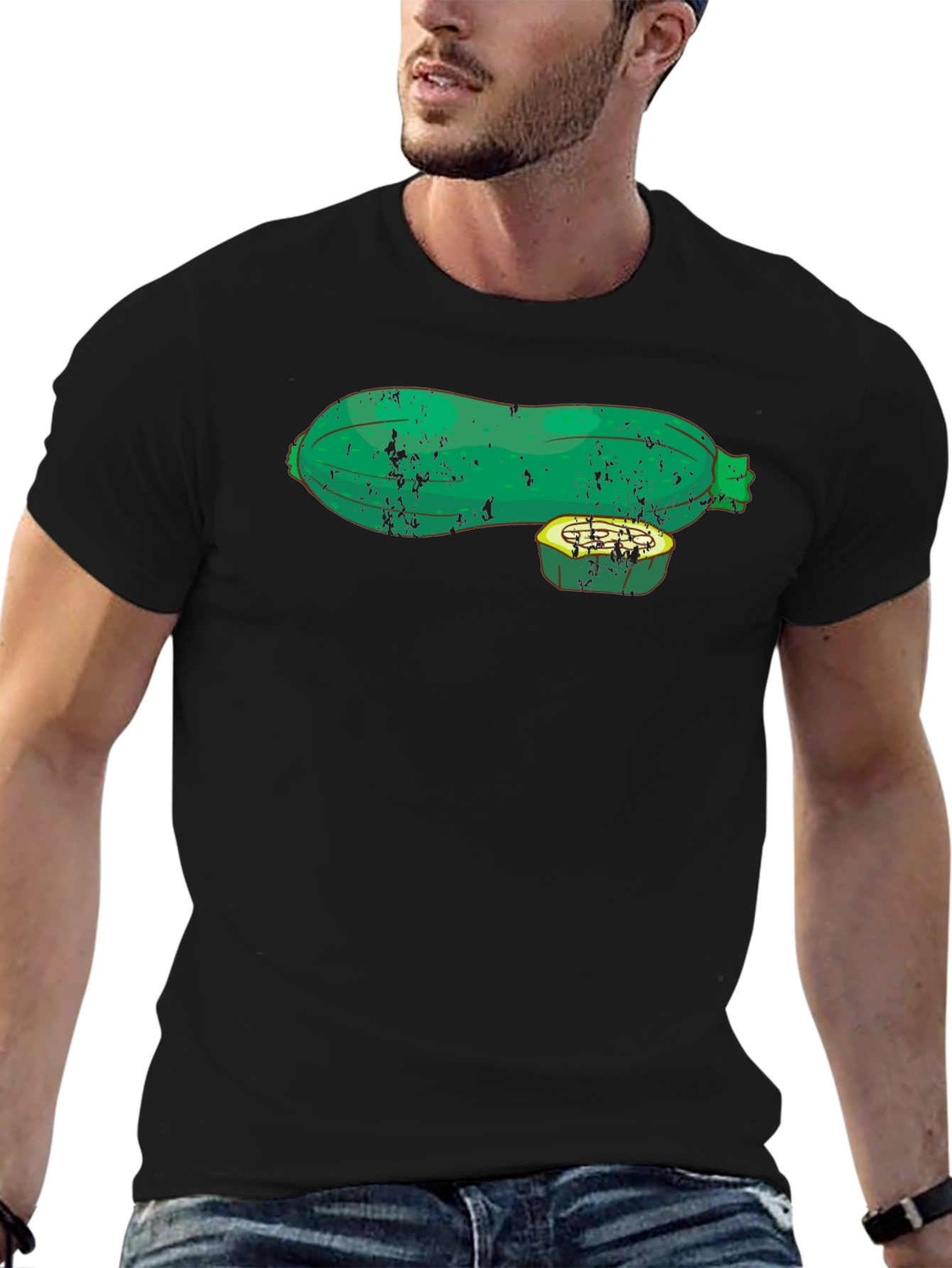 Zucchini Graphic Tee - Black T-Shirt