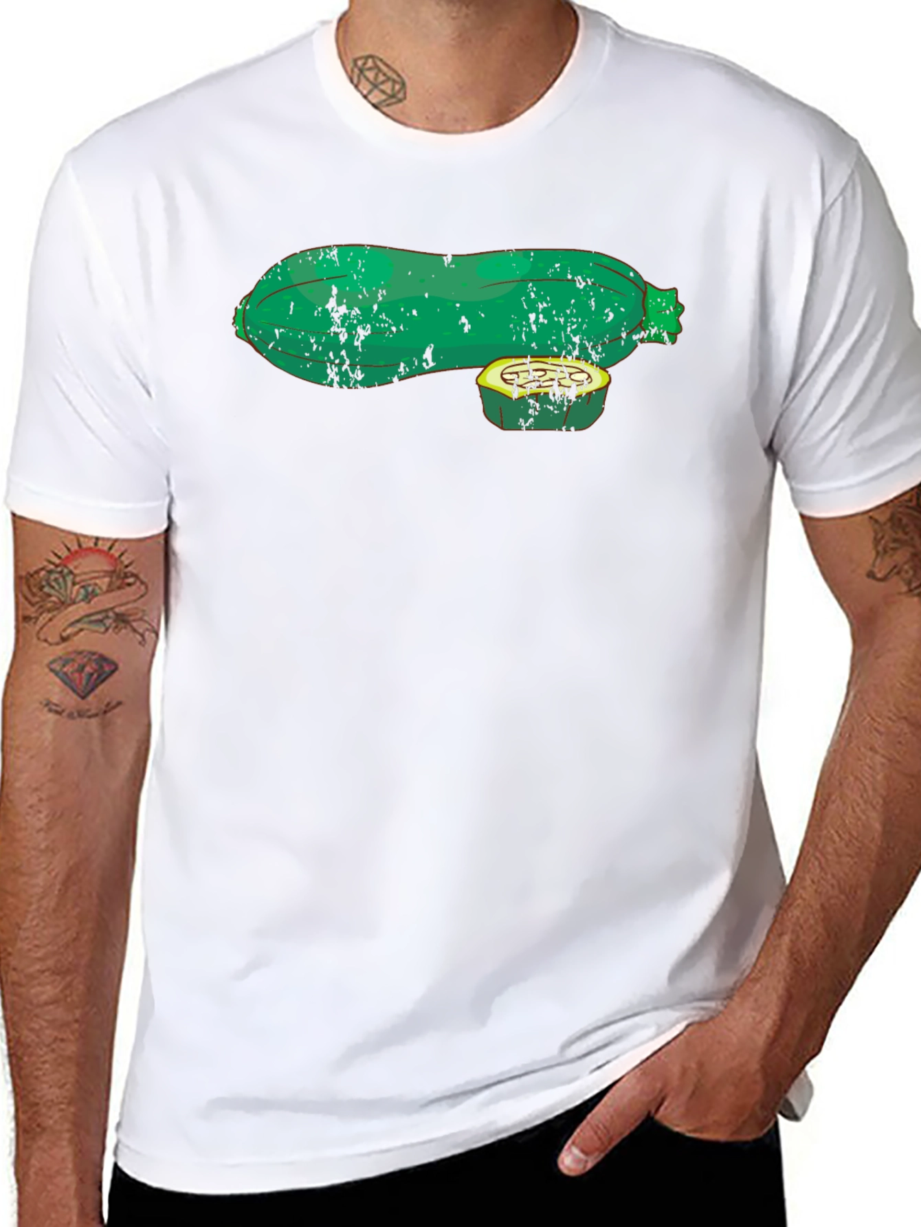 Zucchini Graphic Tee - Black T-Shirt