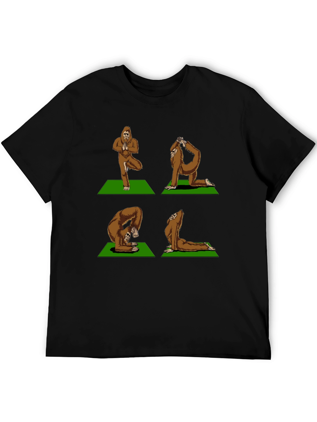 Yoga Bigfoot T-Shirt - Flexible Sasquatch Tee
