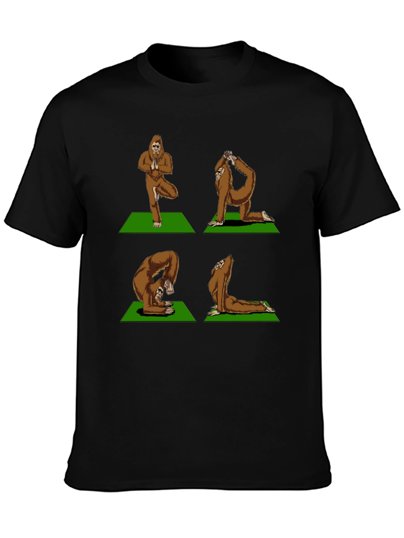 Yoga Bigfoot T-Shirt - Flexible Sasquatch Tee