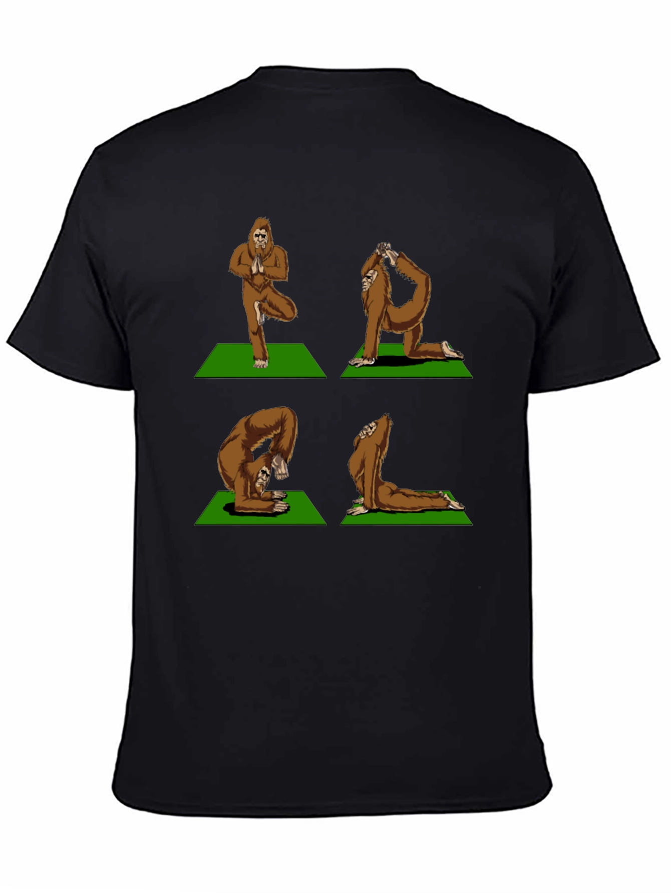 Yoga Bigfoot T-Shirt - Flexible Sasquatch Tee