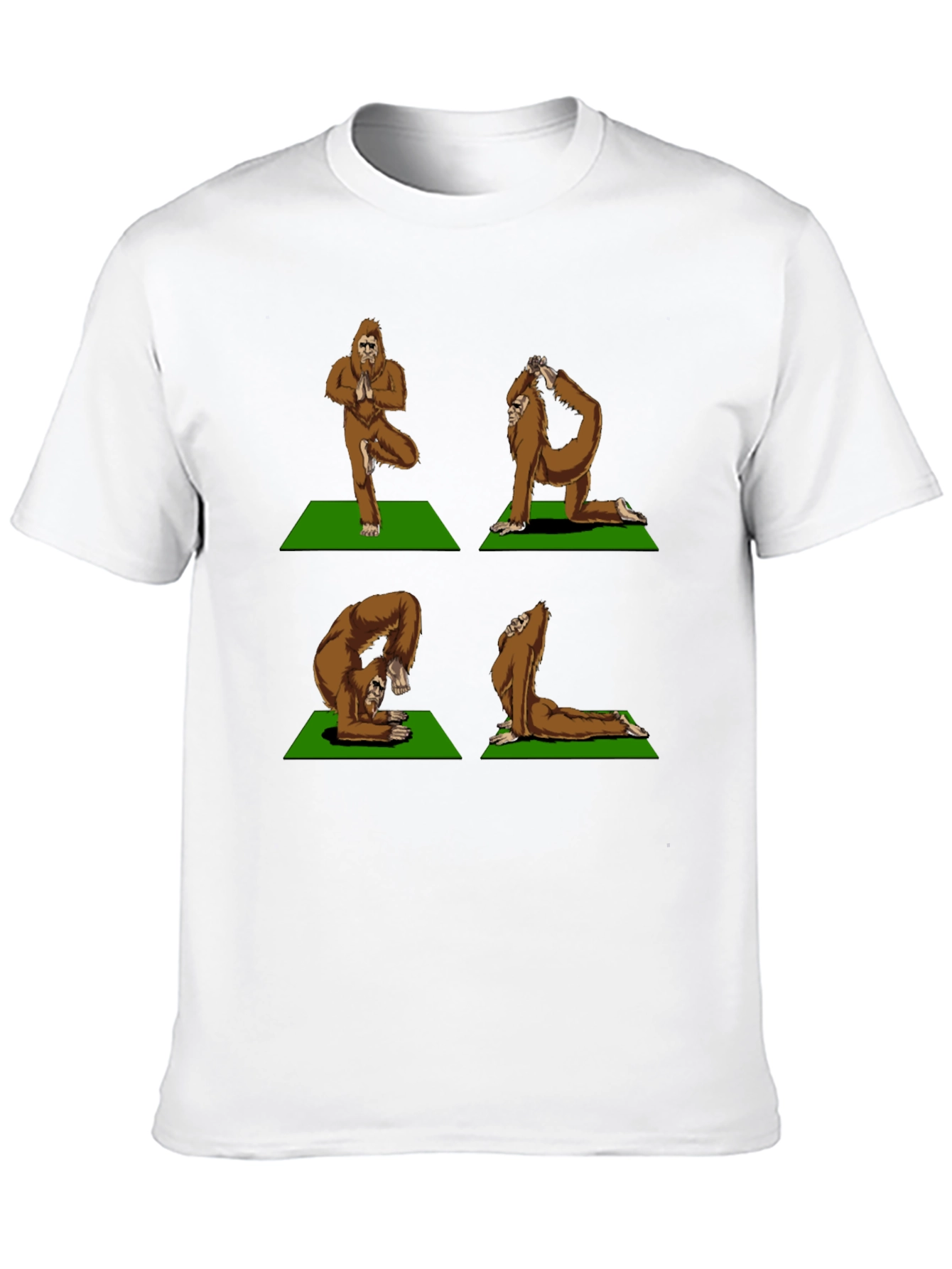 Yoga Bigfoot T-Shirt - Flexible Sasquatch Tee