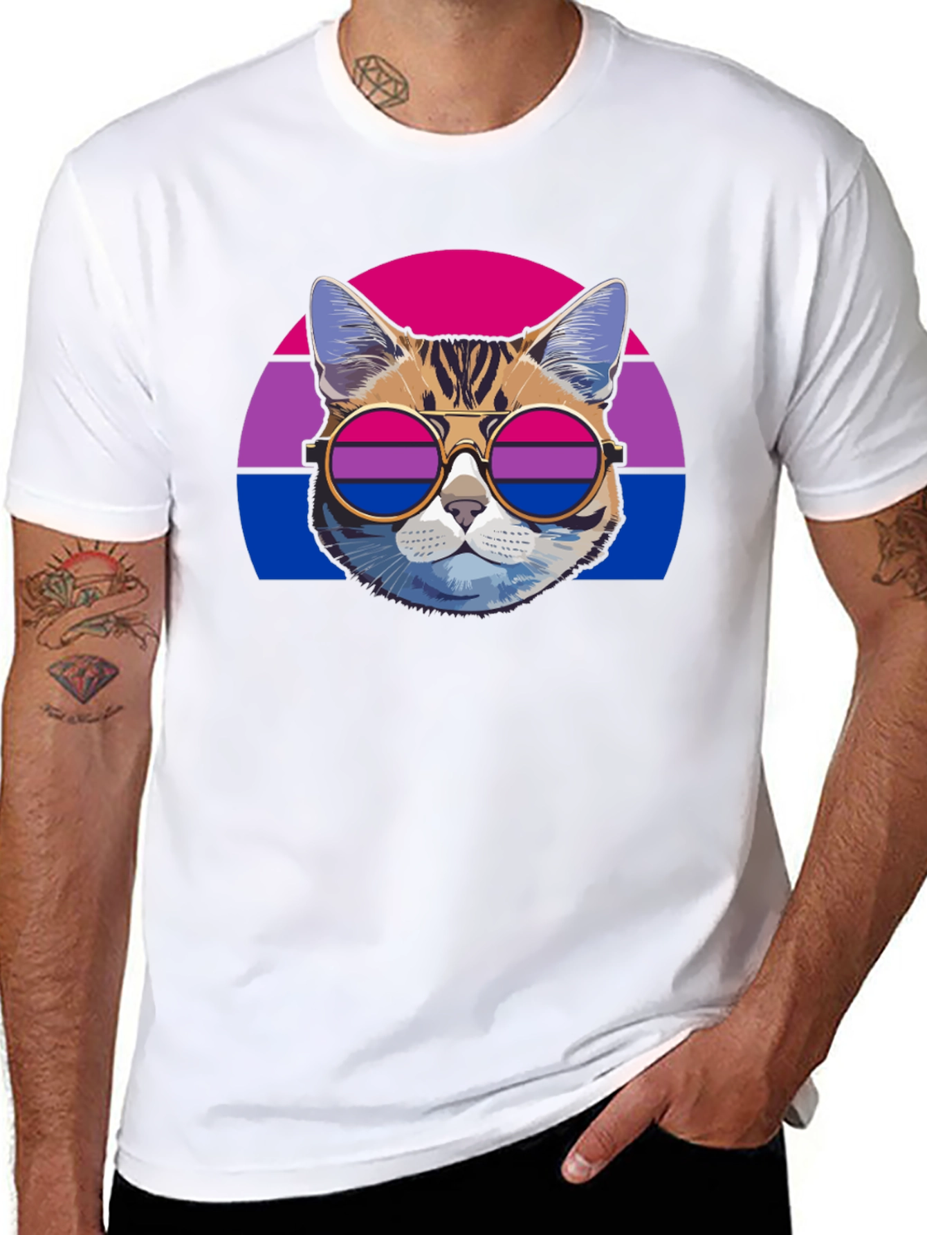 Cool Cat Bi Pride T-Shirt
