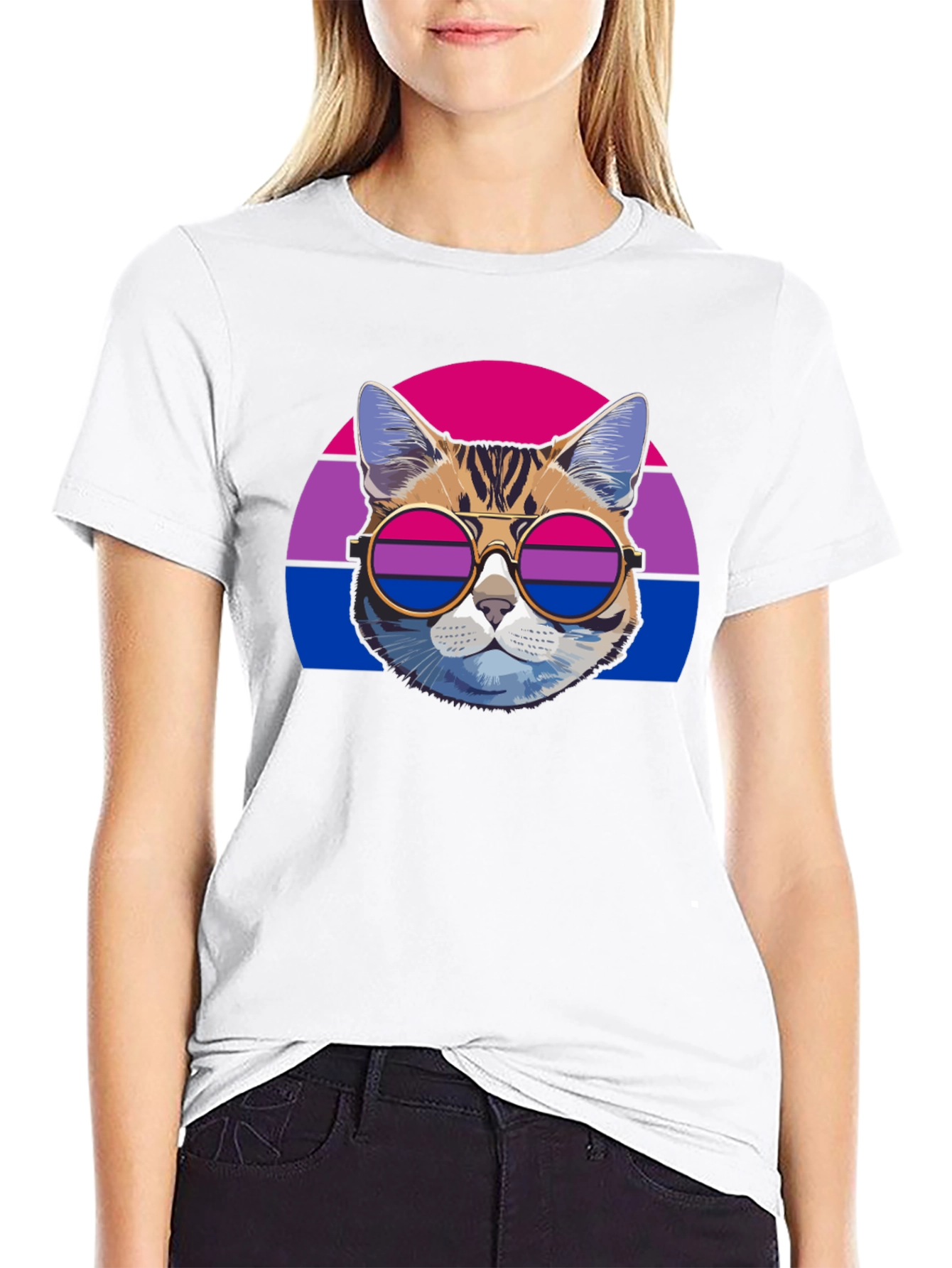 Cool Cat Bi Pride T-Shirt