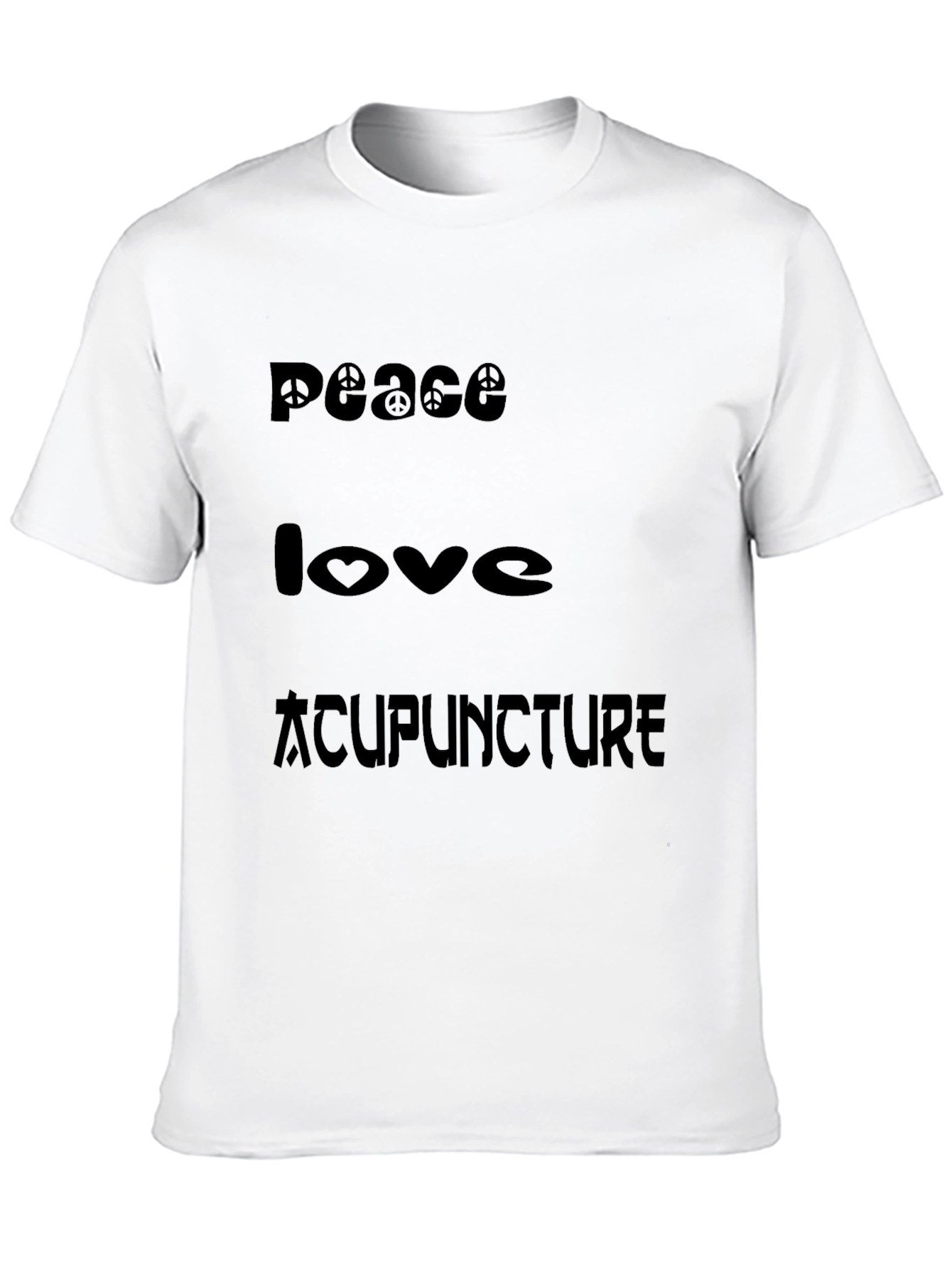 Peace Love Acupuncture Graphic T-Shirt