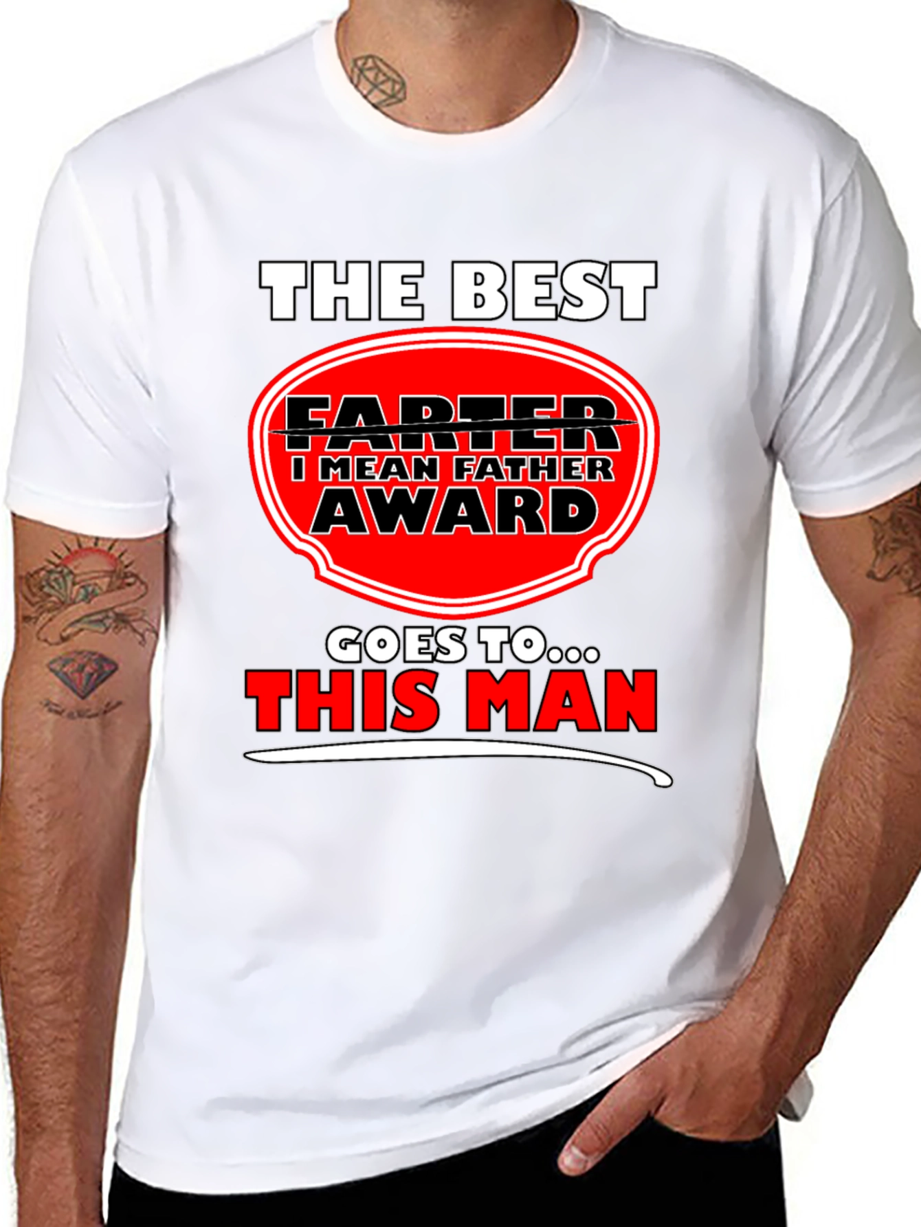 The Best FARTER I Mean FATHER Award T-Shirt