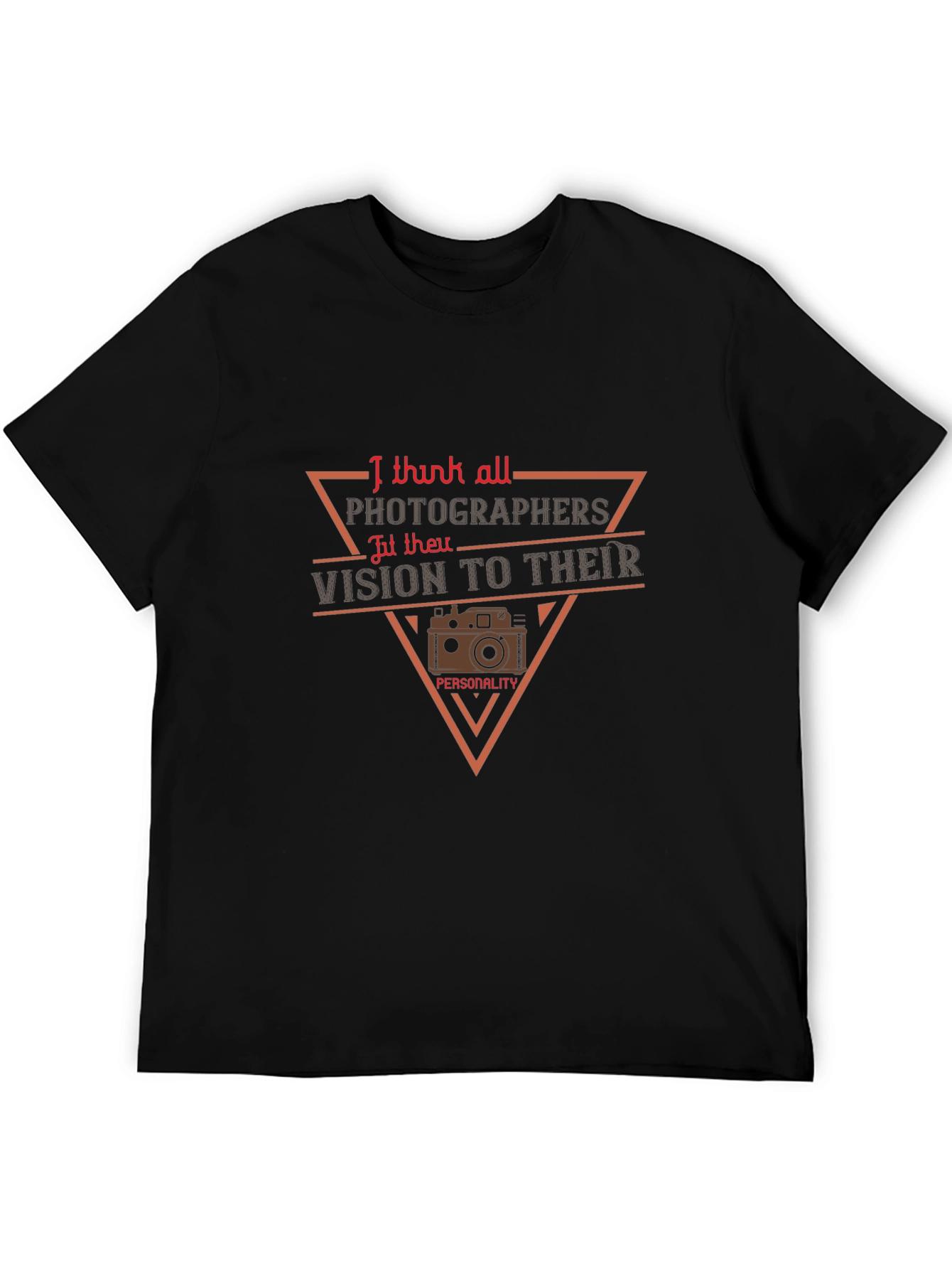 Photographer Vision T-Shirt - Black Graphic Tee