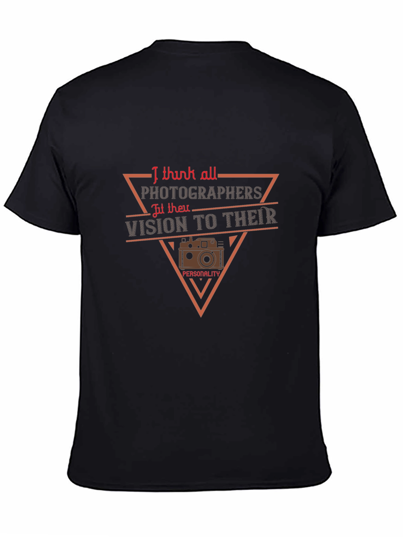 Photographer Vision T-Shirt - Black Graphic Tee