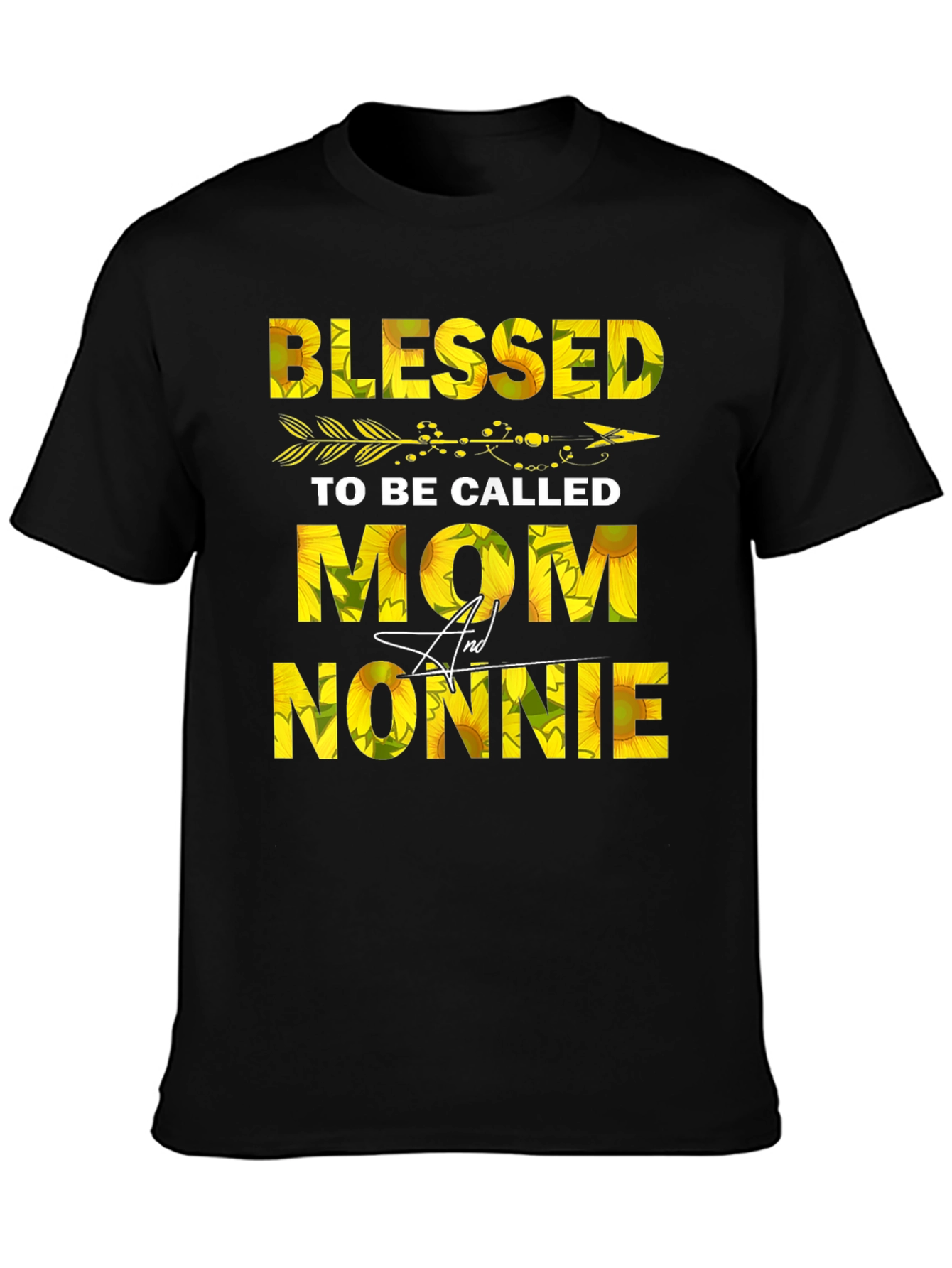 Blessed Mom & Nonnie Sunflower Graphic Tee
