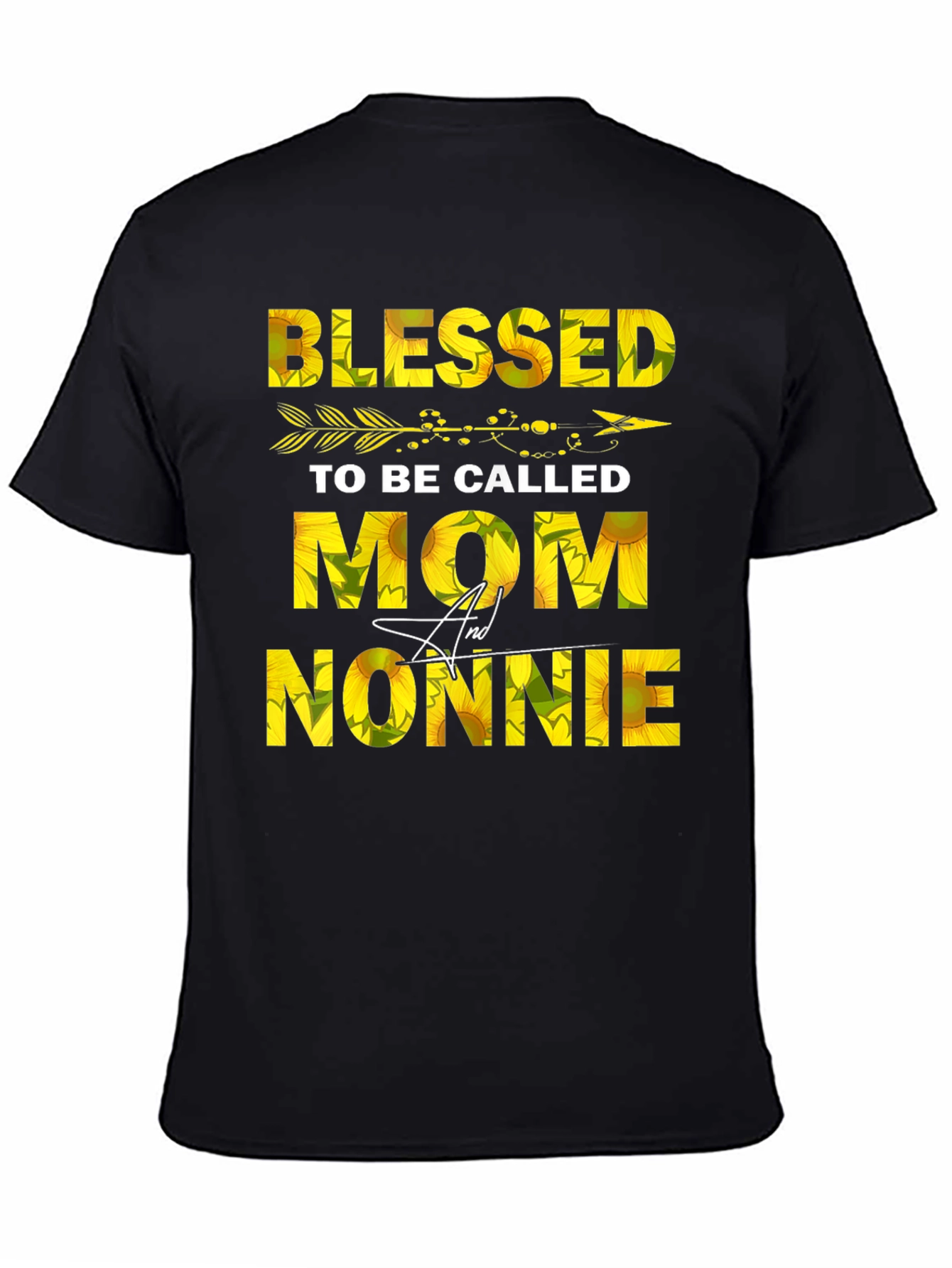 Blessed Mom & Nonnie Sunflower Graphic Tee