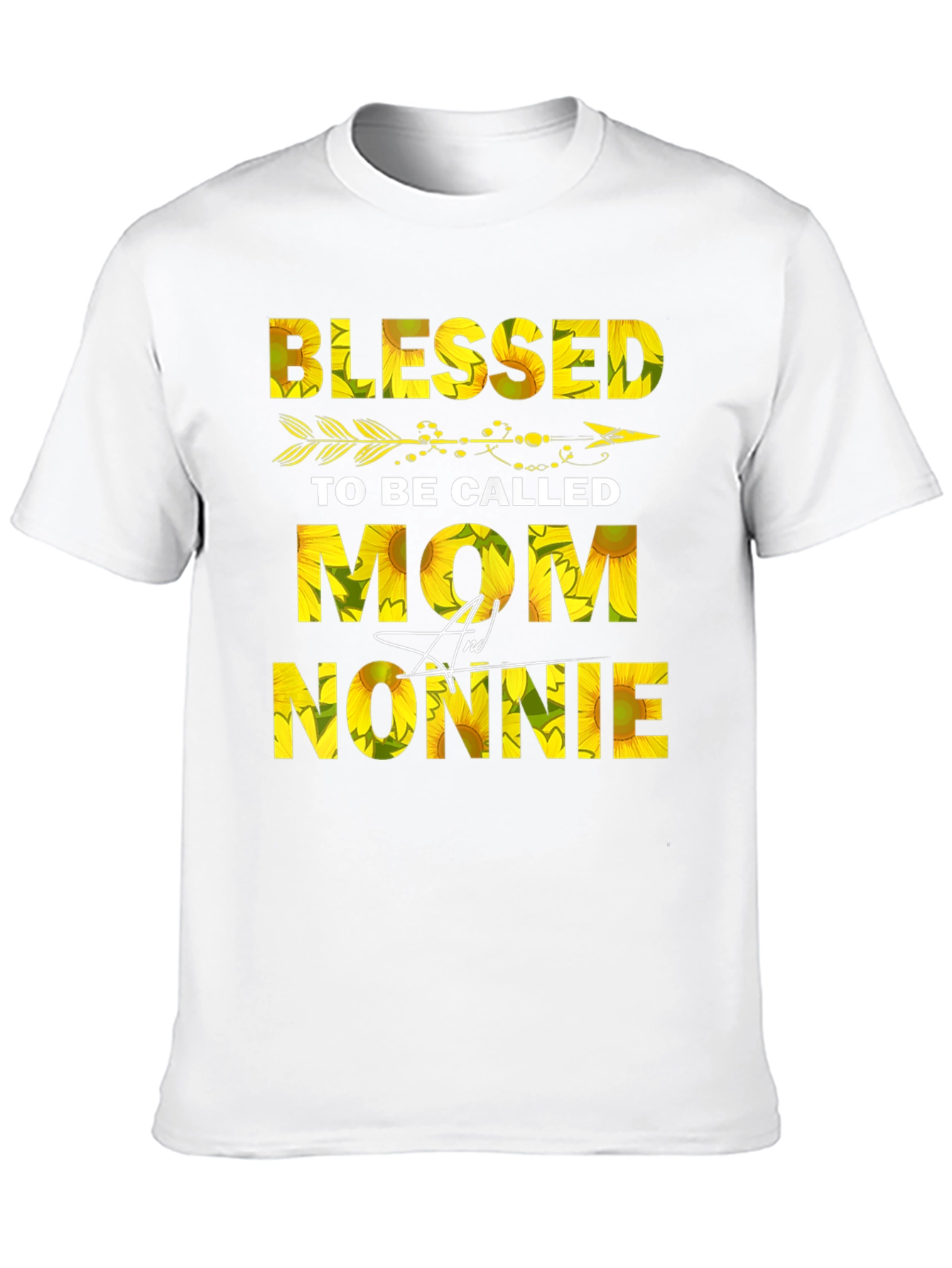 Blessed Mom & Nonnie Sunflower Graphic Tee