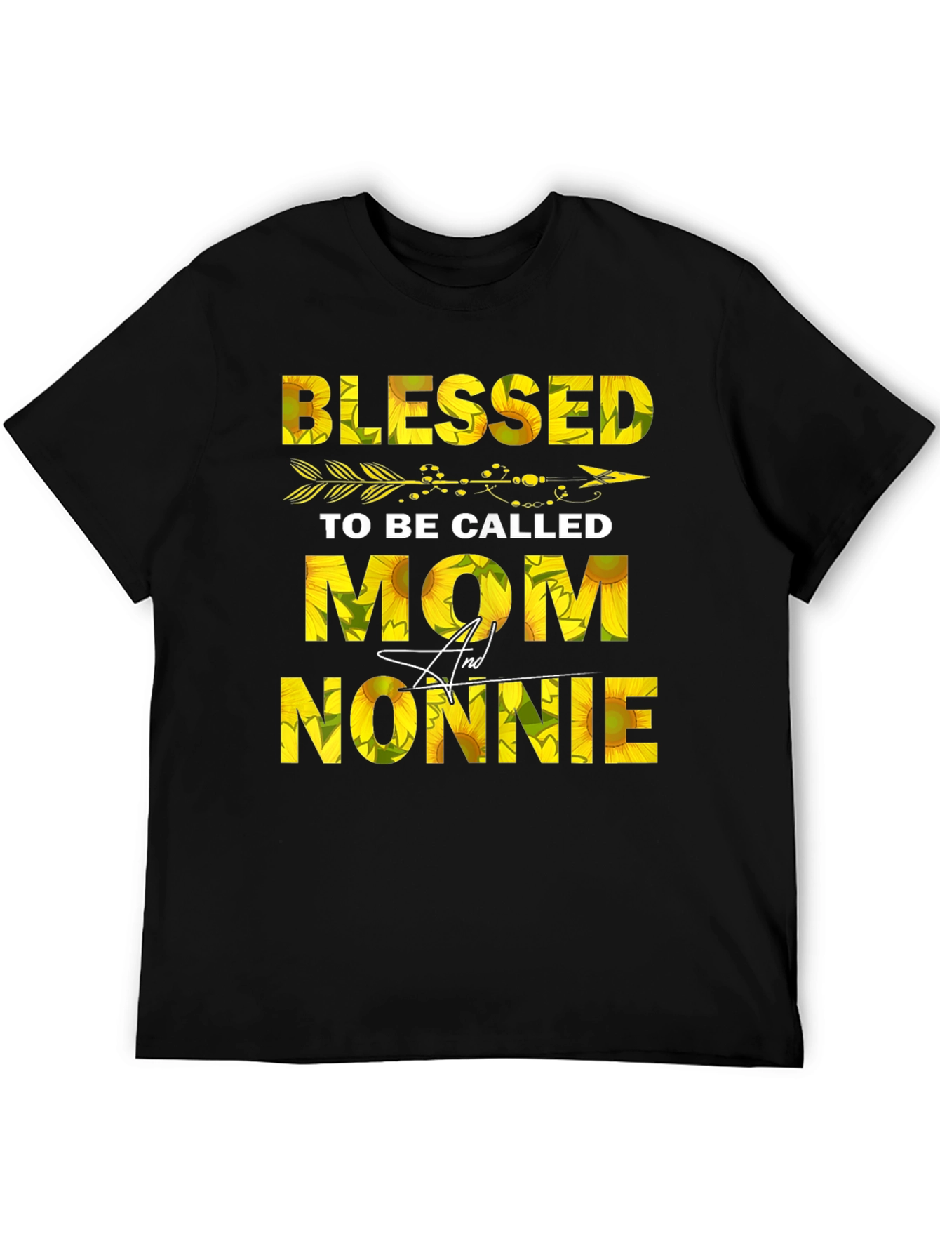 Blessed Mom & Nonnie Sunflower Graphic Tee