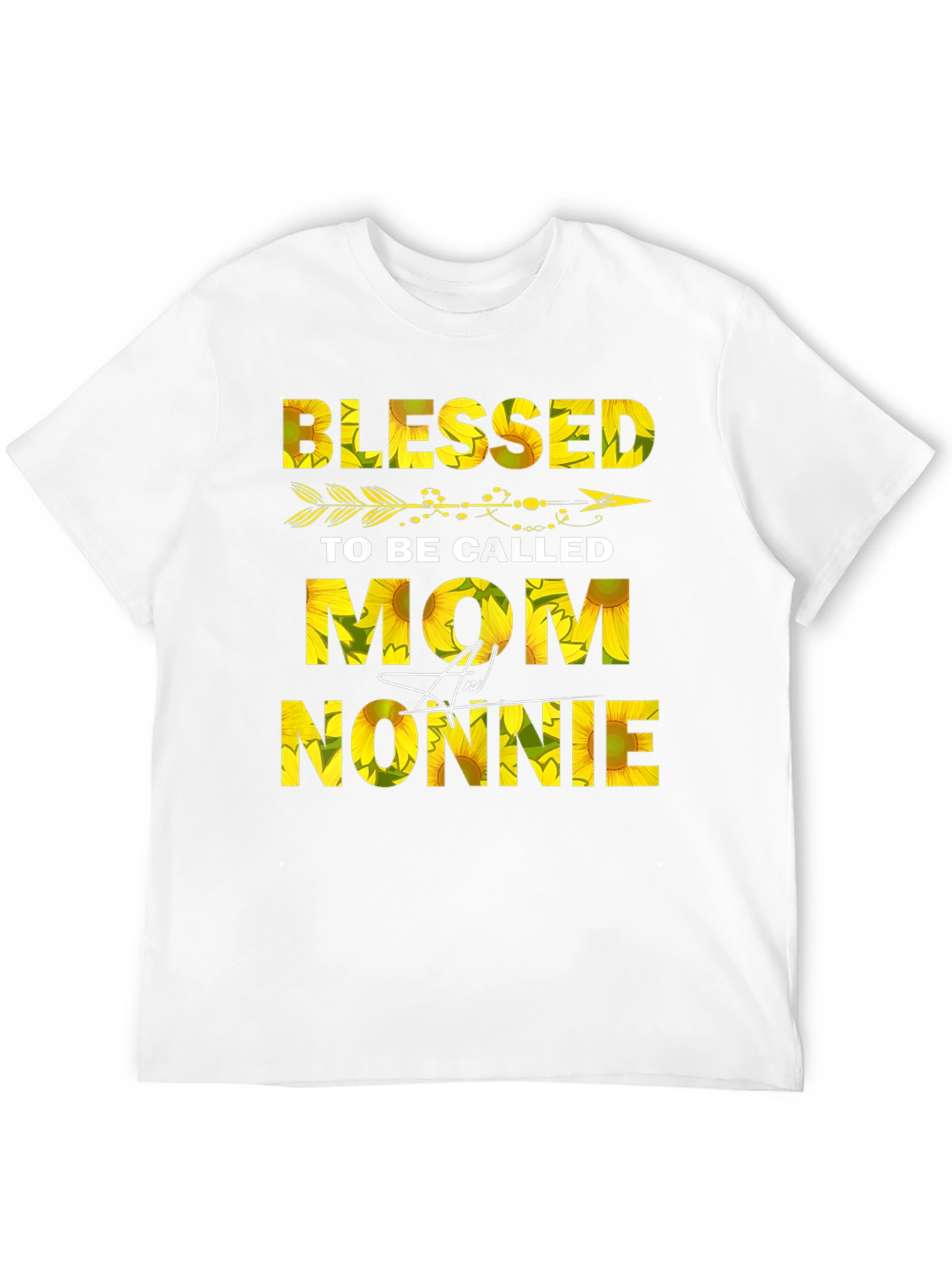 Blessed Mom & Nonnie Sunflower Graphic Tee