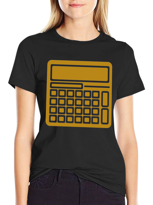 Calculator Graphic Tee - Black