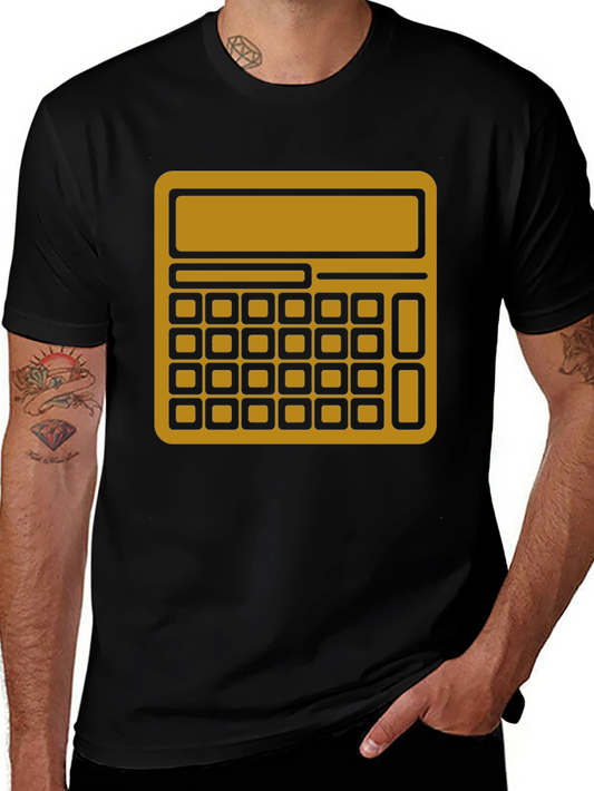 Calculator Graphic Tee - Black