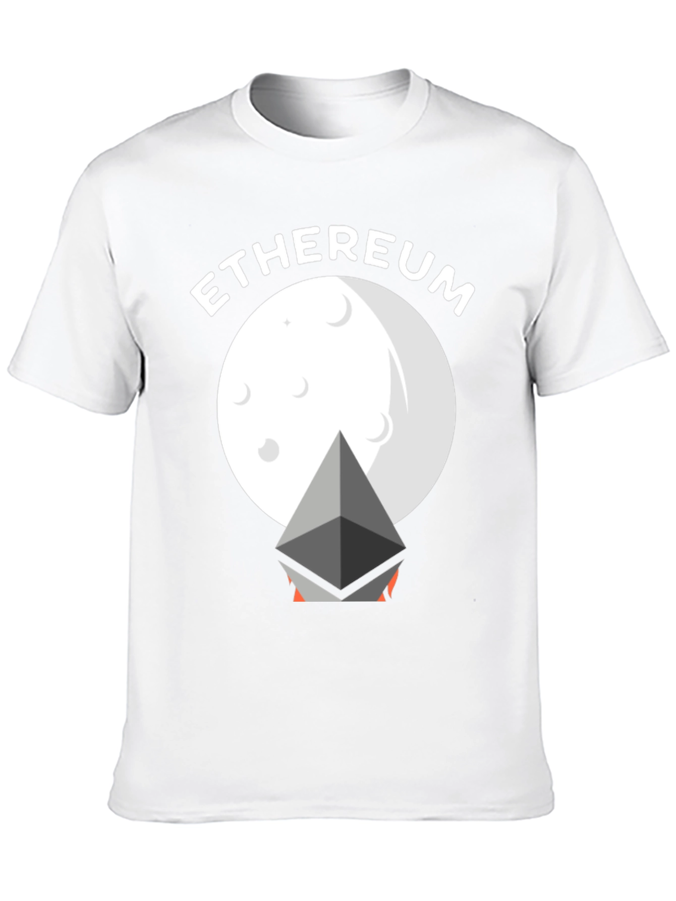 Ethereum Moon Graphic Tee - Crypto Enthusiast T-Shirt