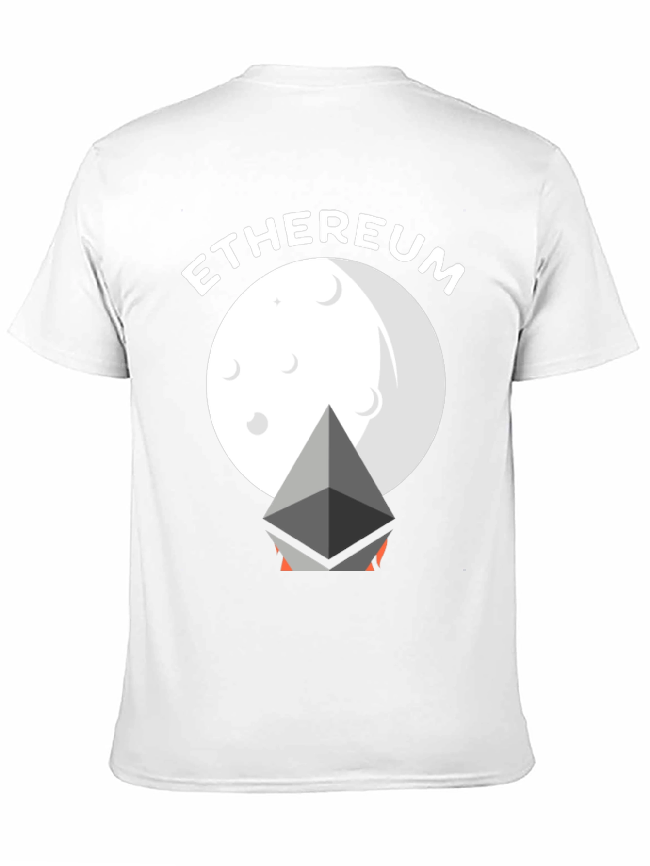 Ethereum Moon Graphic Tee - Crypto Enthusiast T-Shirt