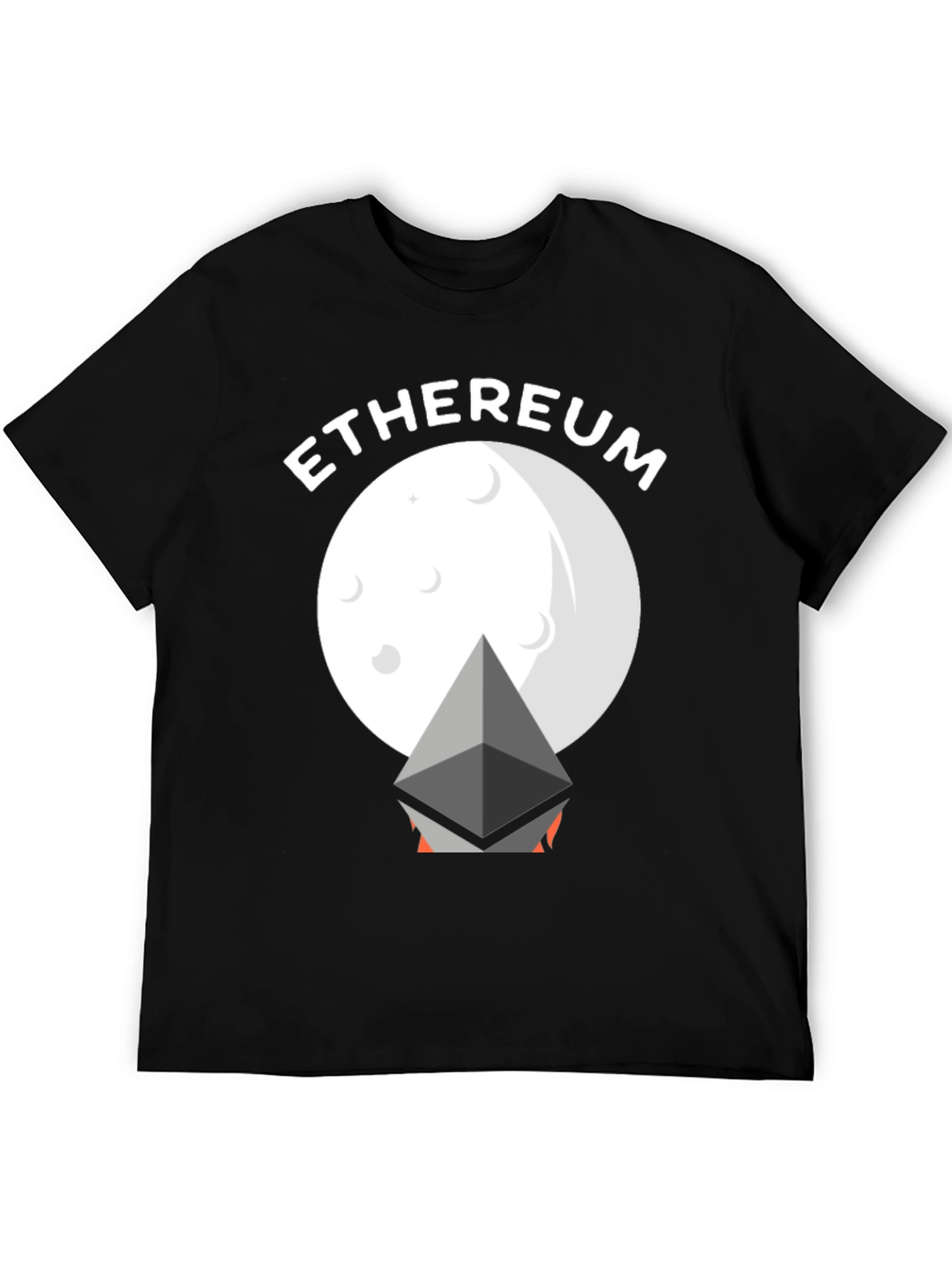 Ethereum Moon Graphic Tee - Crypto Enthusiast T-Shirt