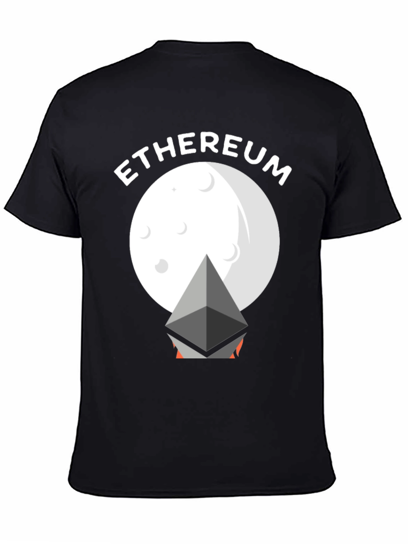 Ethereum Moon Graphic Tee - Crypto Enthusiast T-Shirt