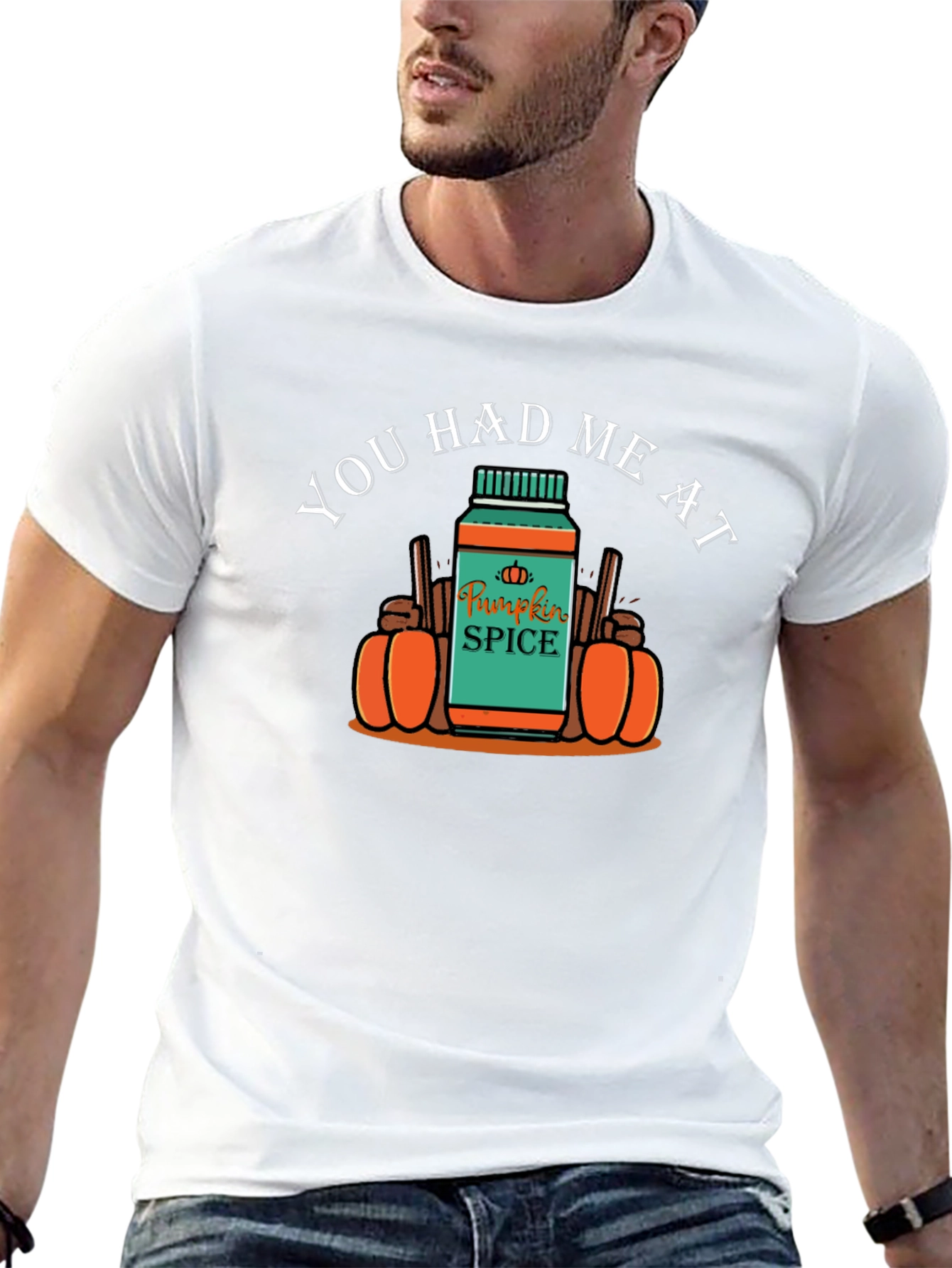 You Had Me at Pumpkin Spice Black T-Shirt