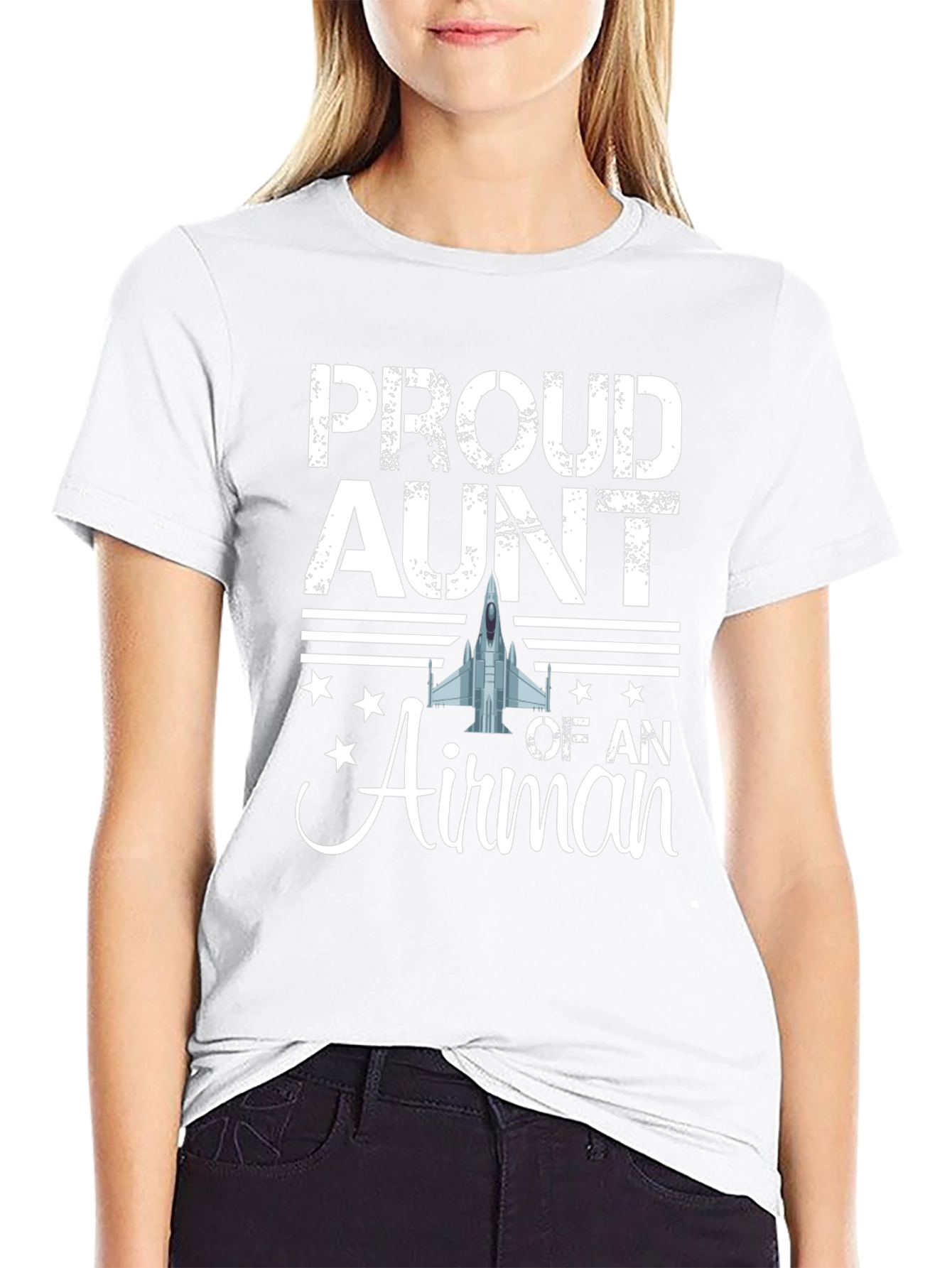 Proud Aunt Airman T-Shirt - Military Family Tee